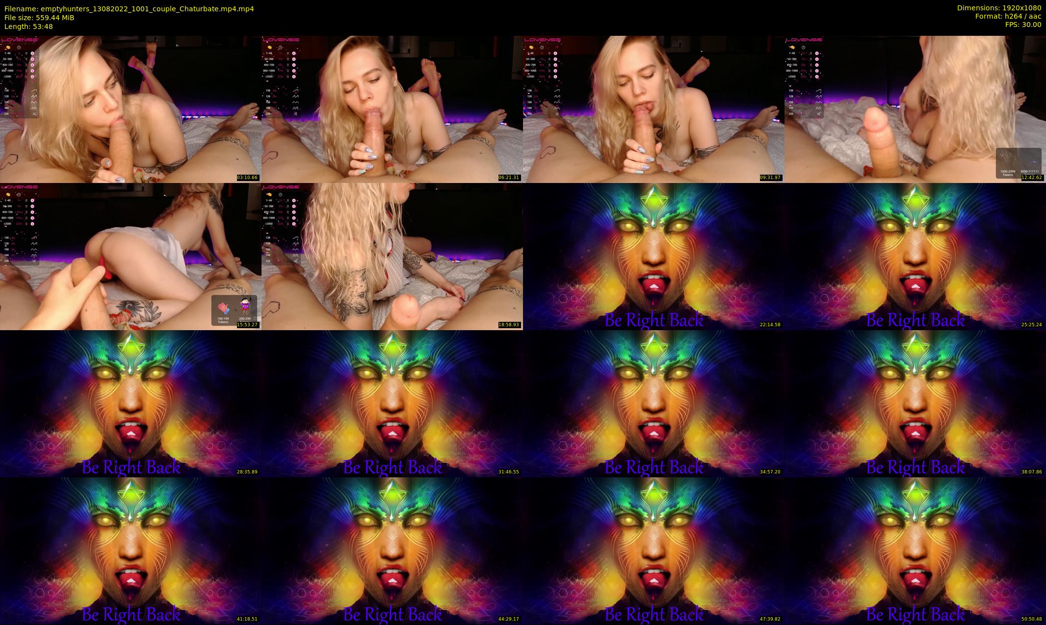 emptyhunters — 54 minute Chaturbate couple cam show recording, 1080p, Aug 13, 2022