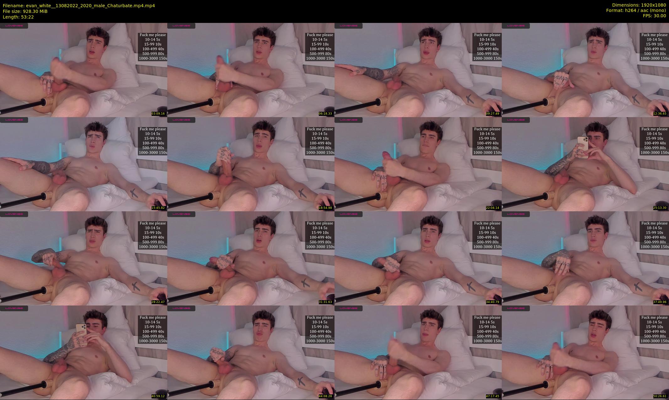 evan_white_ — 54 minute Chaturbate male cam show recording, 1080p, Aug 13, 2022