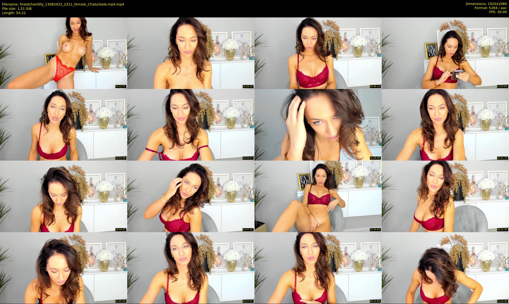 finestchantilly — 55 minute Chaturbate female cam show recording, 1080p, Aug 13, 2022