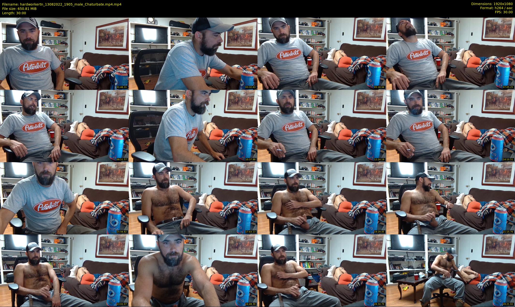 hardworkertn — 30 minute Chaturbate male cam show recording, 1080p, Aug 13, 2022
