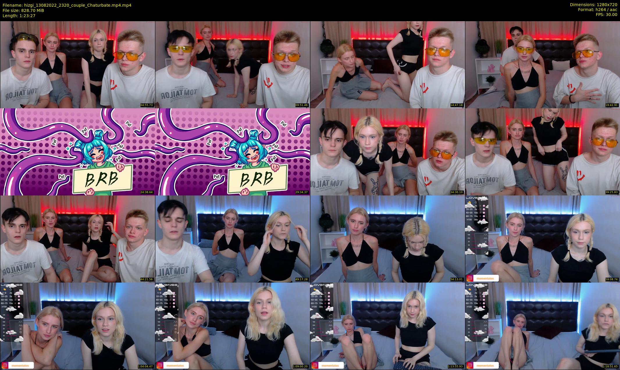 hizgi — 84 minute Chaturbate couple cam show recording, 720p, Aug 13, 2022