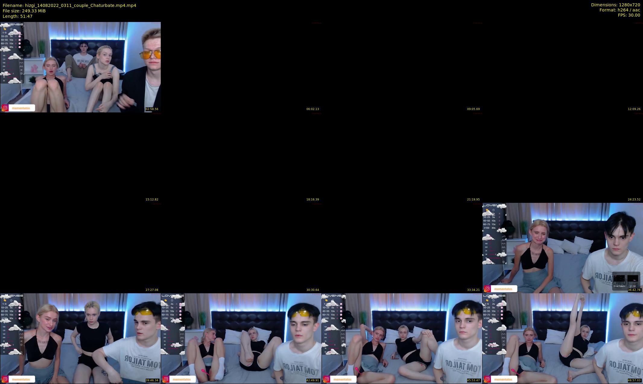 hizgi — 52 minute Chaturbate couple cam show recording, 720p, Aug 14, 2022