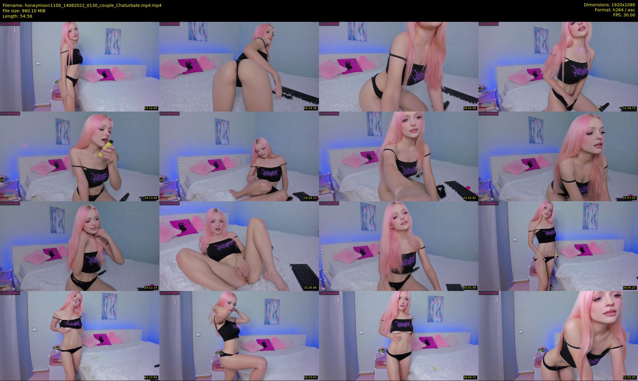 honeymoon1100 — 55 minute Chaturbate couple cam show recording, 1080p, Aug 14, 2022