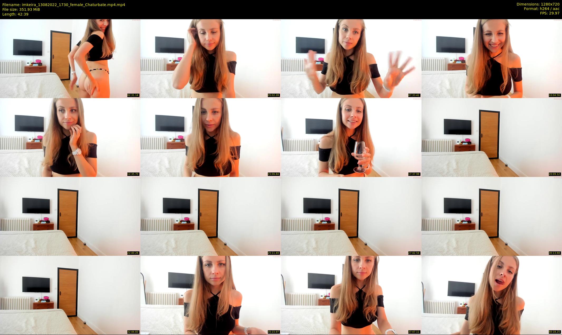 imkeira — 43 minute Chaturbate female cam show recording, 720p, Aug 13, 2022
