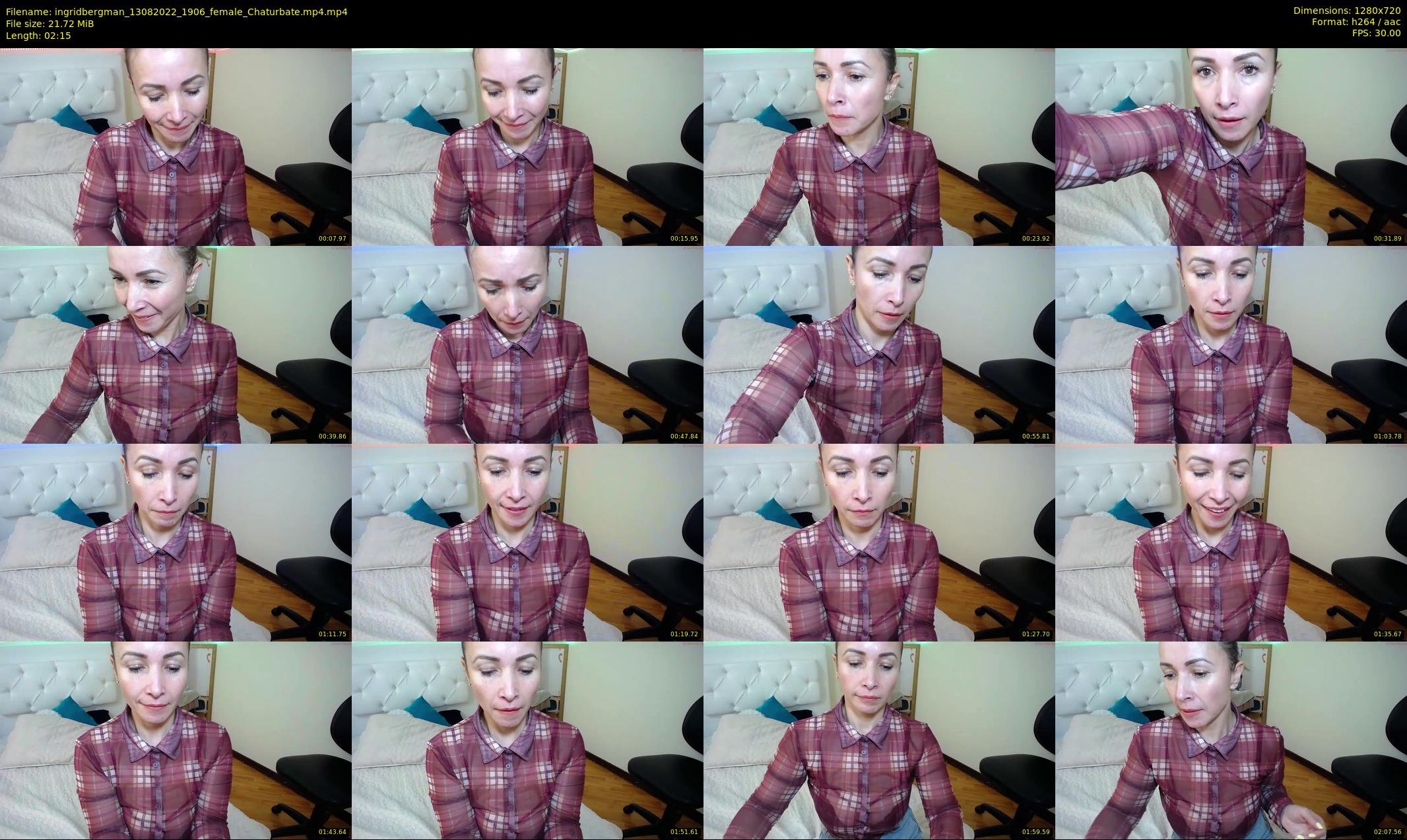 ingridbergman — 3 minute Chaturbate female cam show recording, 720p, Aug 13, 2022