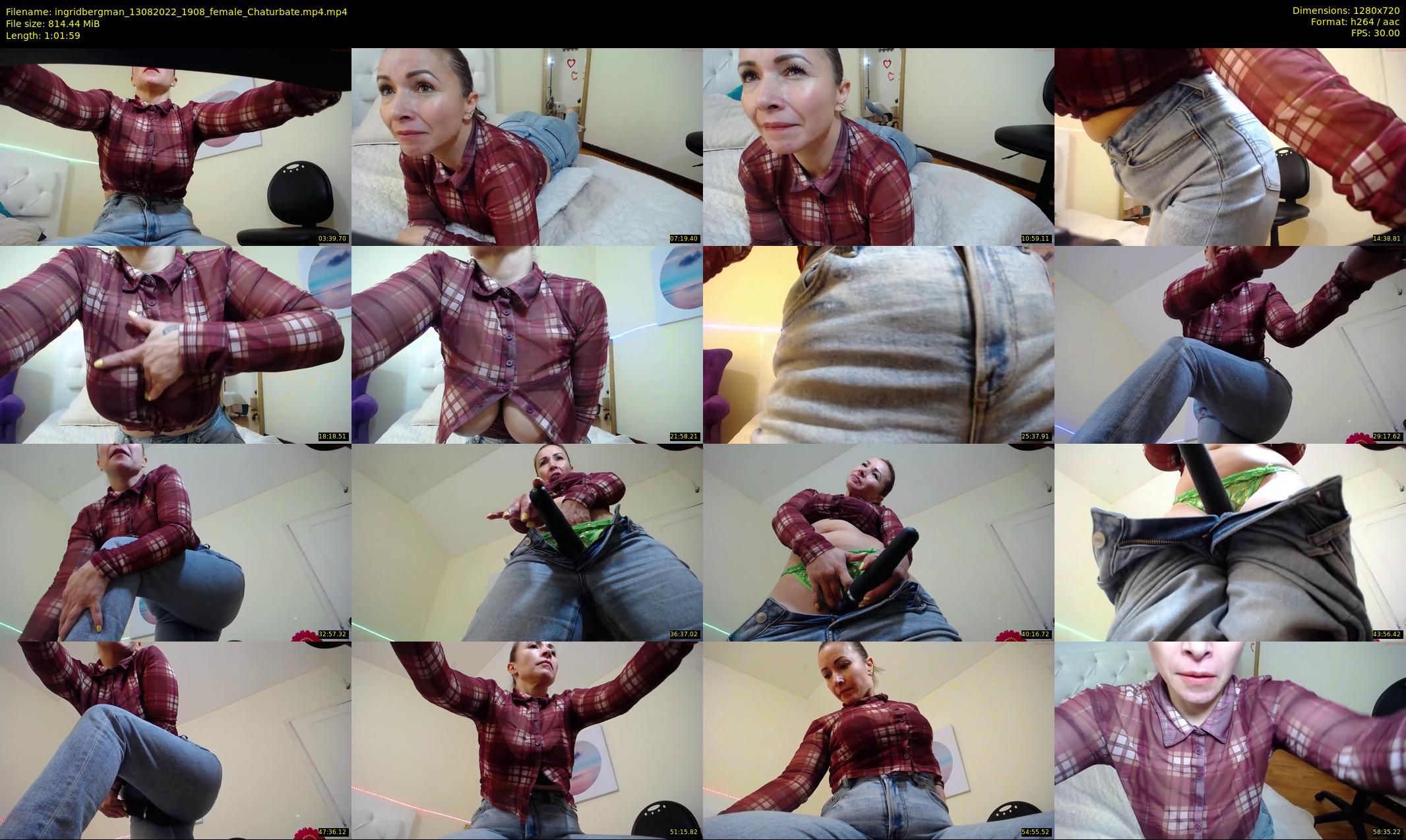ingridbergman — 62 minute Chaturbate female cam show recording, 720p, Aug 13, 2022