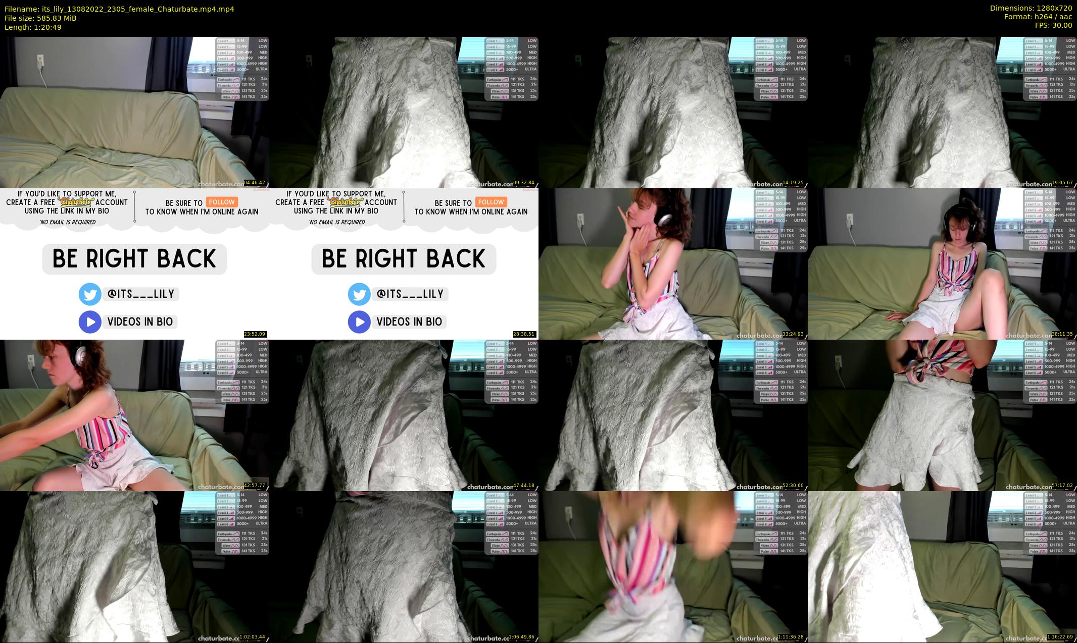its_lily — 81 minute Chaturbate female cam show recording, 720p, Aug 13, 2022