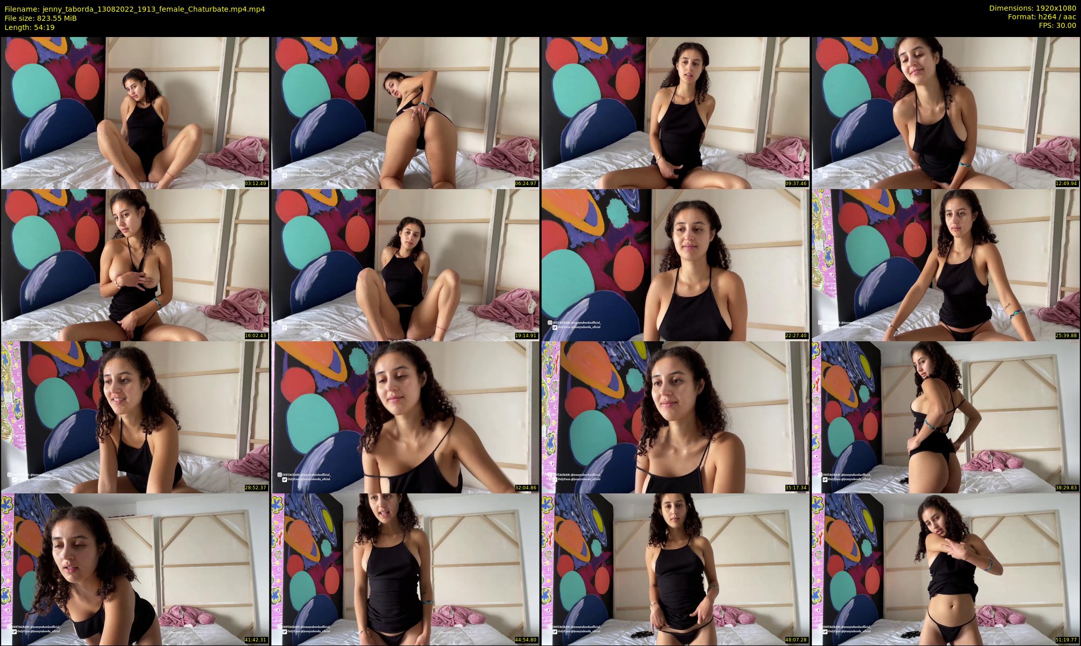 jenny_taborda — 55 minute Chaturbate female cam show recording, 1080p, Aug 13, 2022