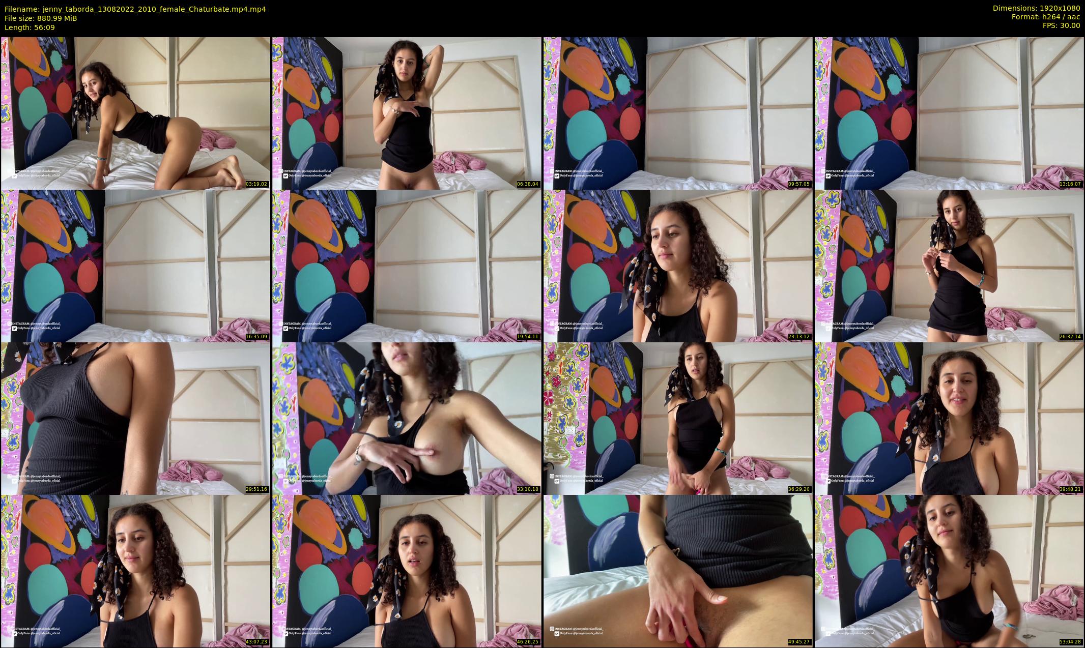 jenny_taborda — 57 minute Chaturbate female cam show recording, 1080p, Aug 13, 2022