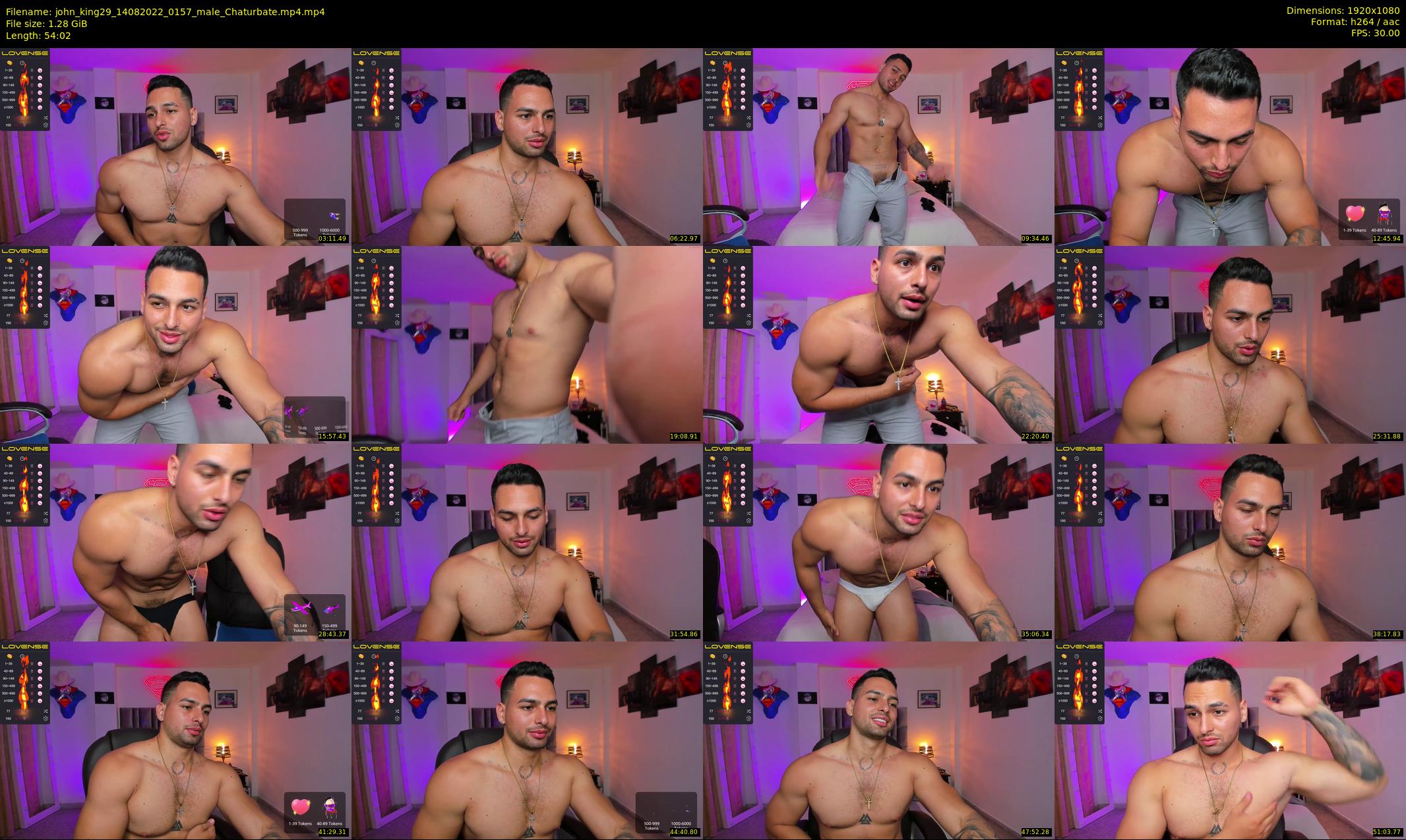 john_king29 — 55 minute Chaturbate male cam show recording, 1080p, Aug 14, 2022