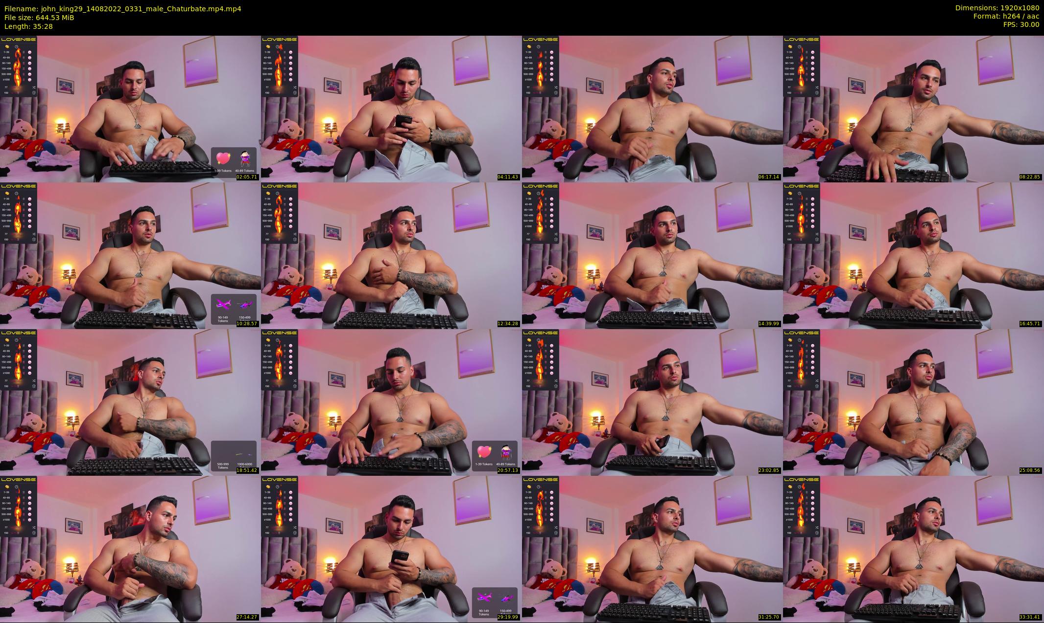 john_king29 — 36 minute Chaturbate male cam show recording, 1080p, Aug 14, 2022