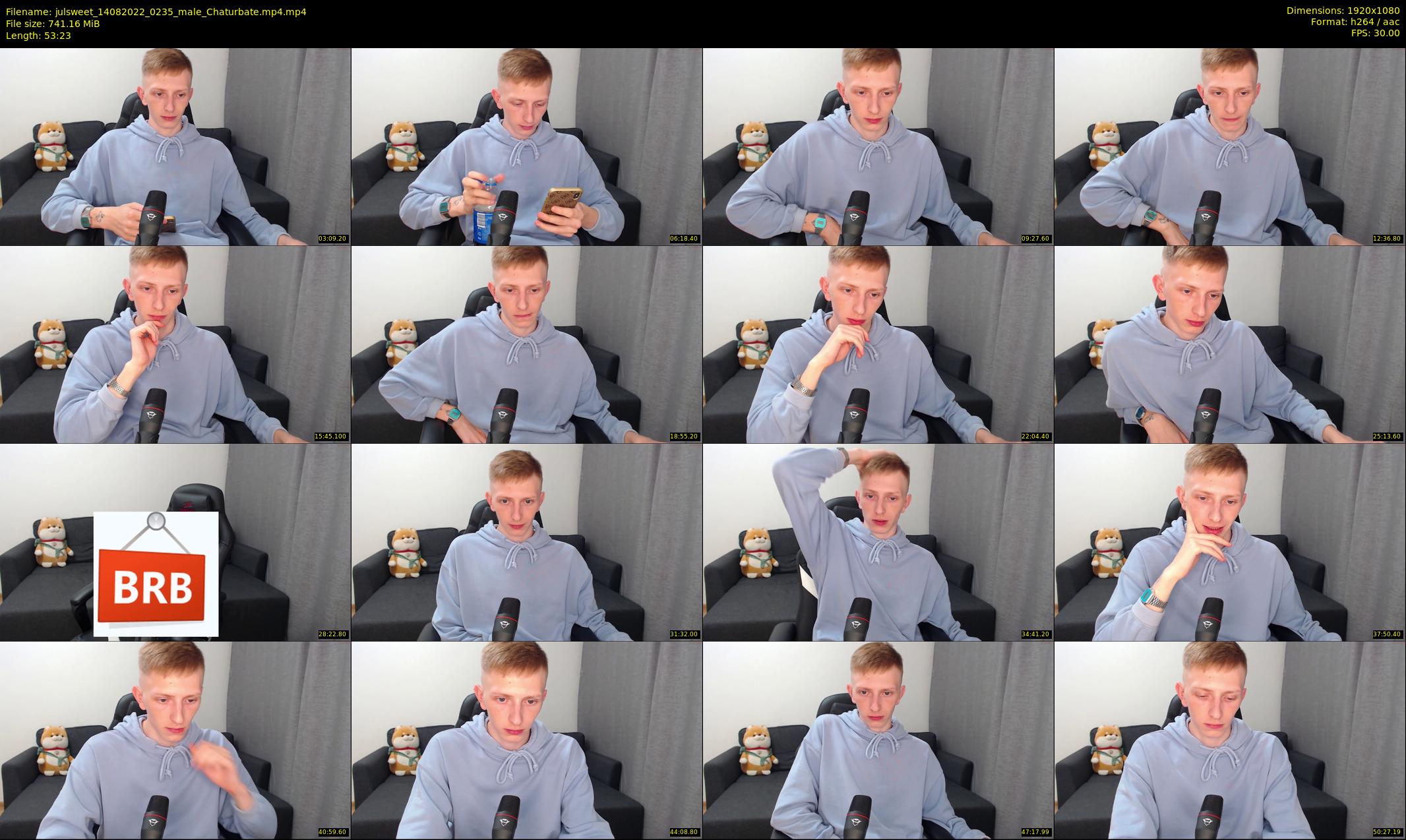julsweet — 54 minute Chaturbate male cam show recording, 1080p, Aug 14, 2022