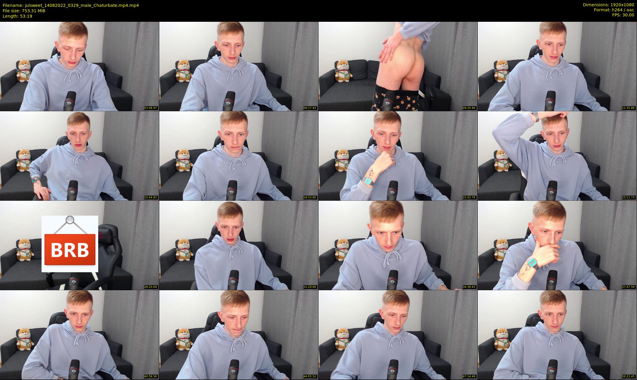 julsweet — 54 minute Chaturbate male cam show recording, 1080p, Aug 14, 2022