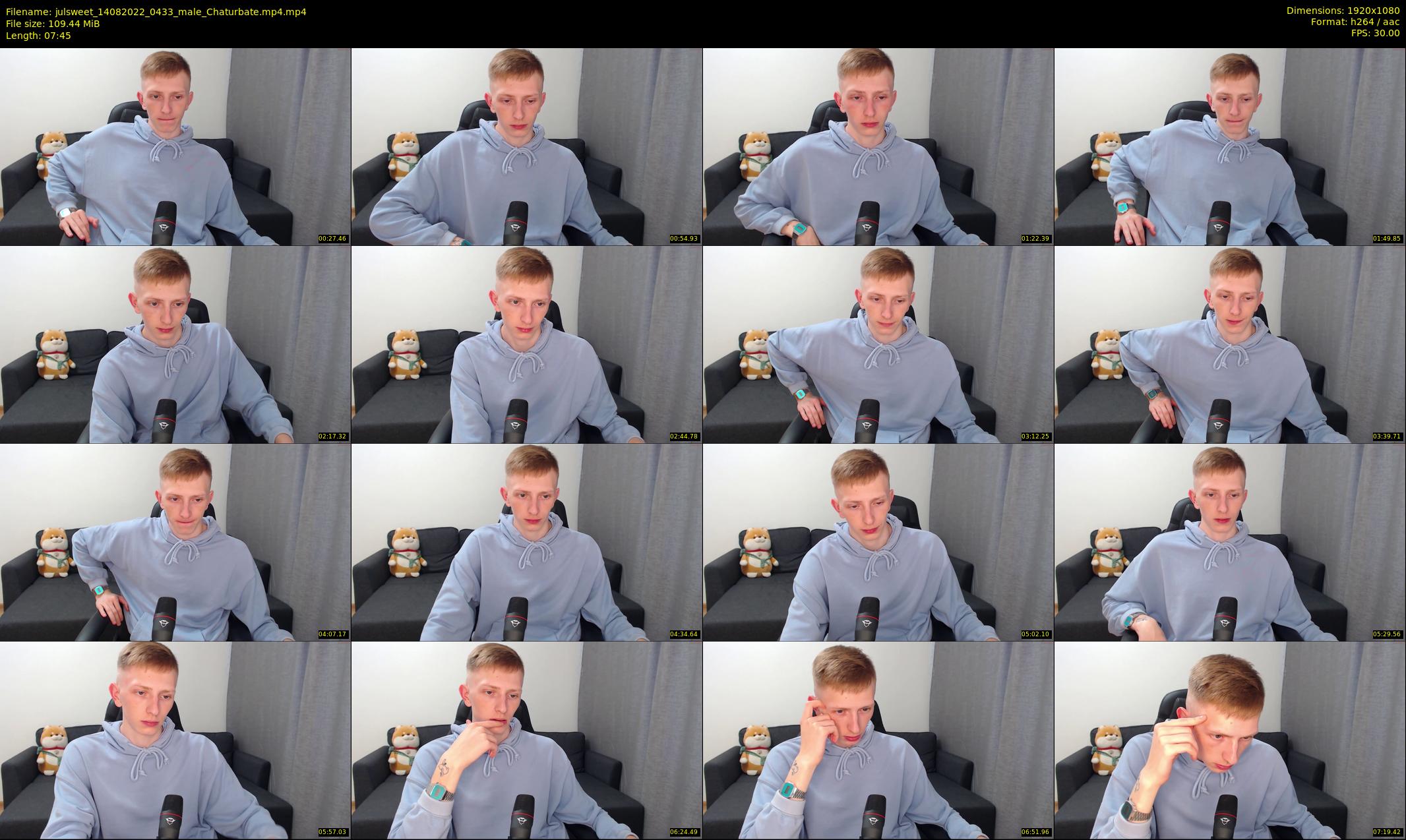julsweet — 8 minute Chaturbate male cam show recording, 1080p, Aug 14, 2022