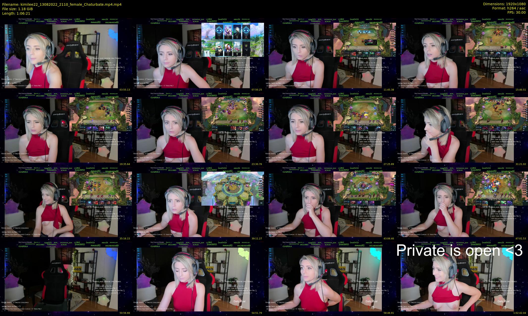 kimilee22 — 67 minute Chaturbate female cam show recording, 1080p, Aug 13, 2022