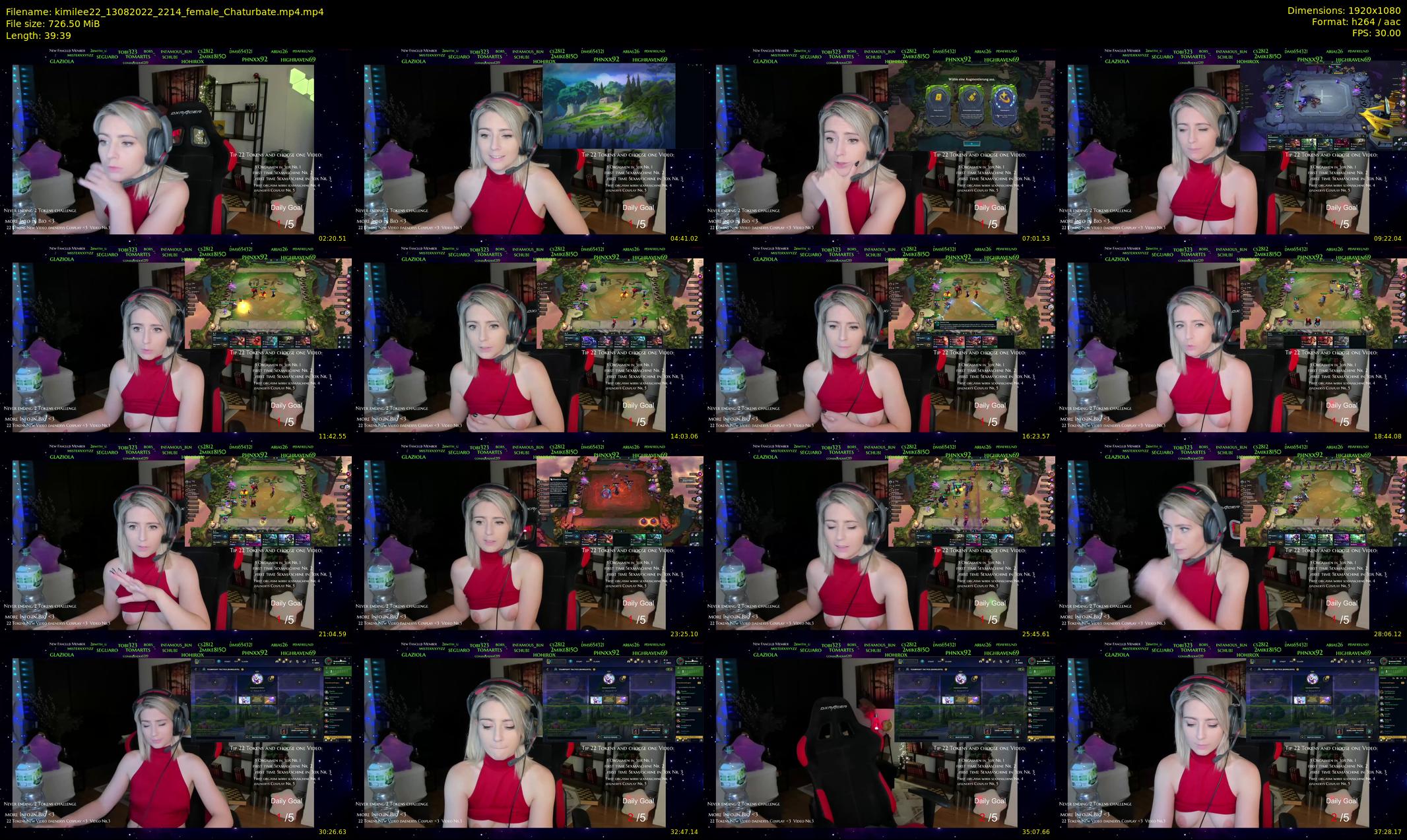 kimilee22 — 40 minute Chaturbate female cam show recording, 1080p, Aug 13, 2022