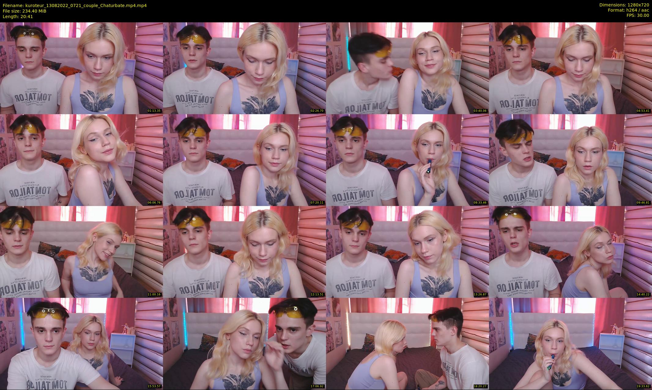kuroteur — 21 minute Chaturbate couple cam show recording, 720p, Aug 13, 2022