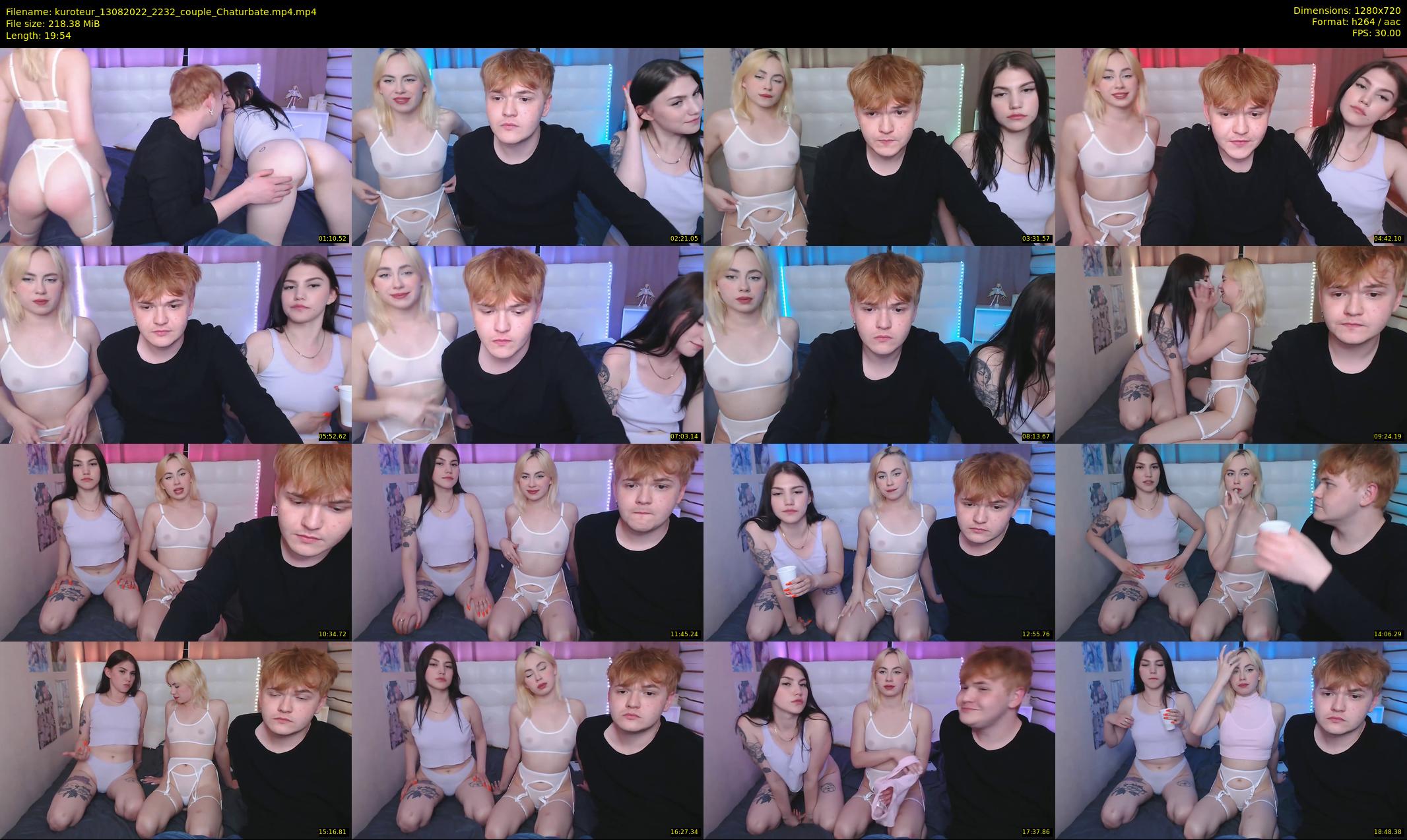 kuroteur — 20 minute Chaturbate couple cam show recording, 720p, Aug 13, 2022