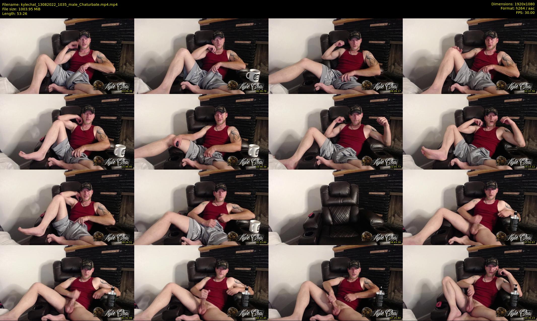 kylechat — 54 minute Chaturbate male cam show recording, 1080p, Aug 13, 2022