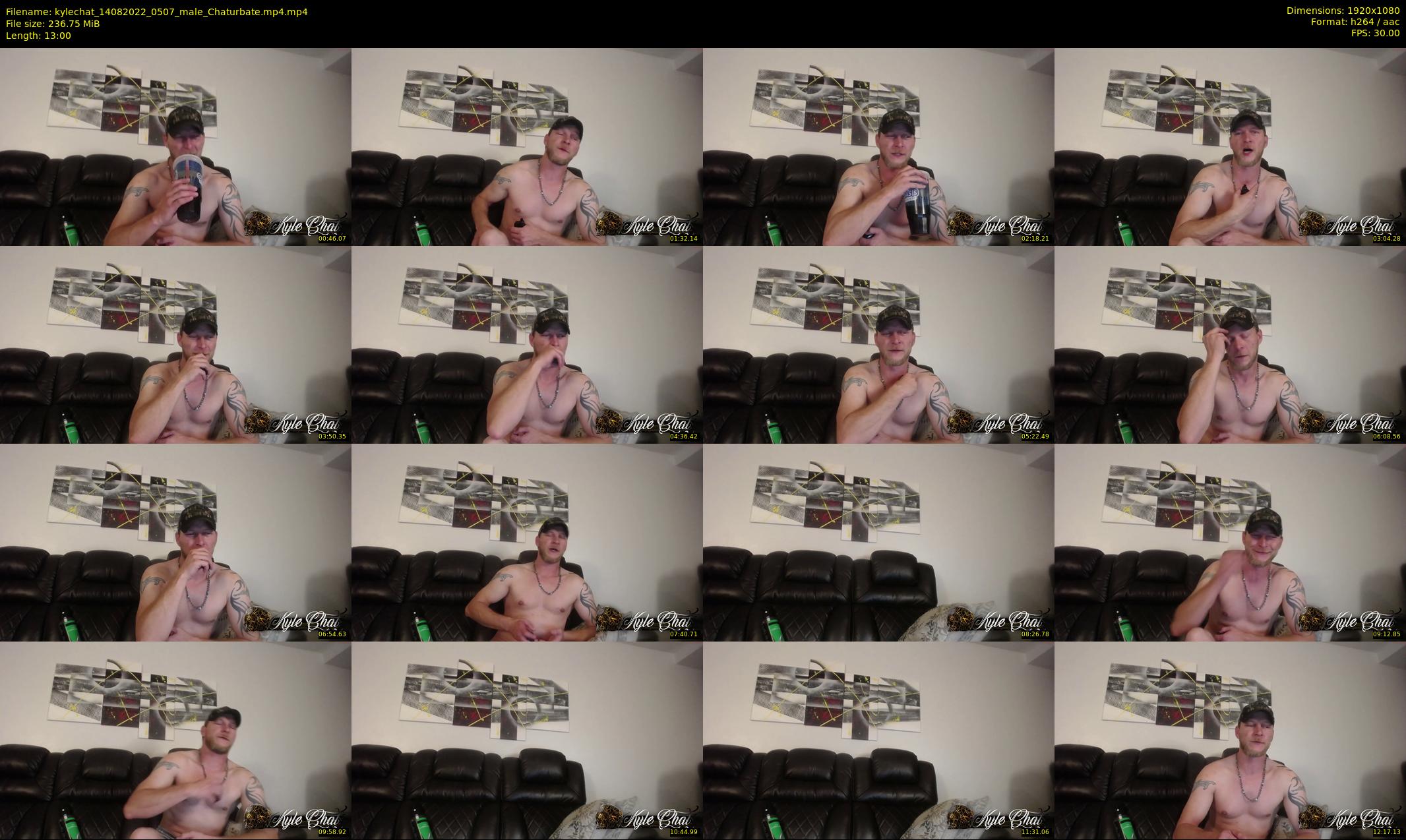 kylechat — 13 minute Chaturbate male cam show recording, 1080p, Aug 14, 2022