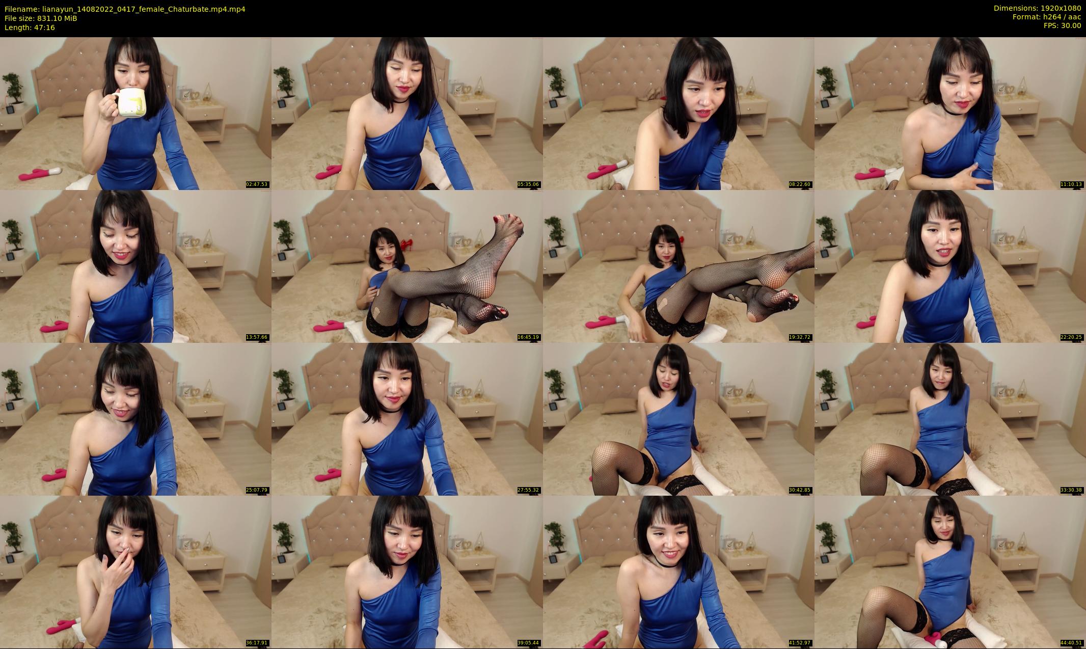 lianayun — 48 minute Chaturbate female cam show recording, 1080p, Aug 14, 2022