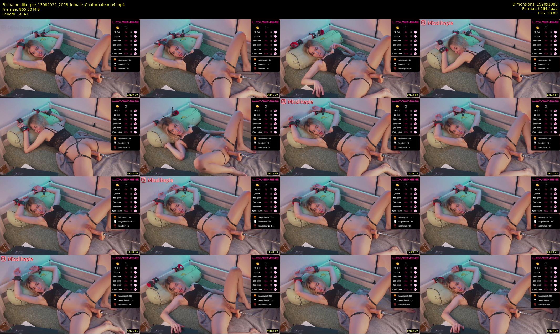 like_pie — 57 minute Chaturbate couple cam show recording, 1080p, Aug 13, 2022
