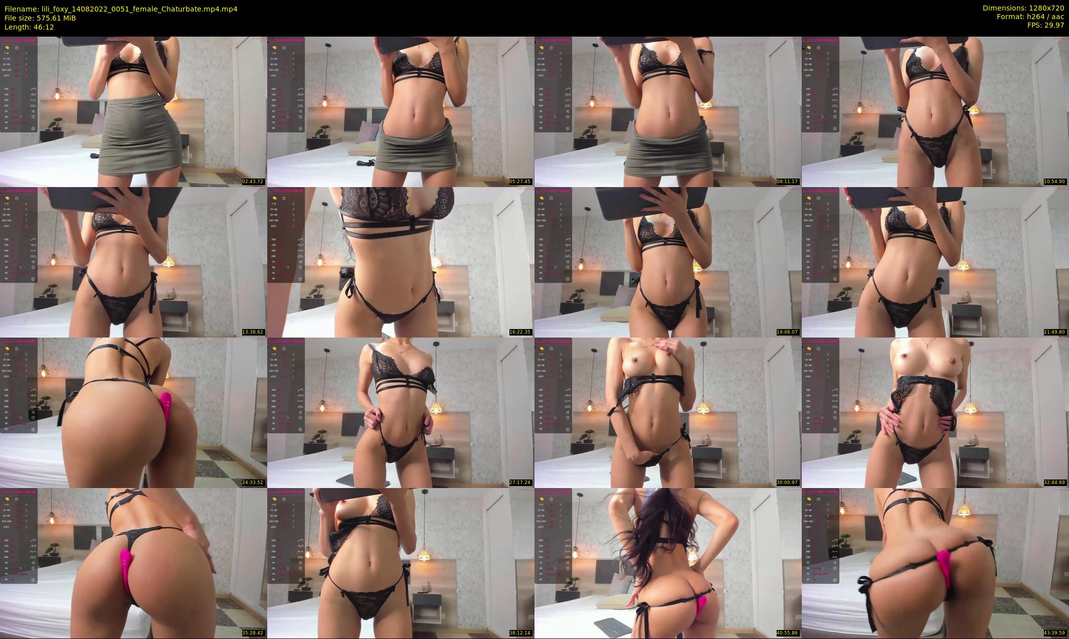 lili_foxy — 47 minute Chaturbate female cam show recording, 720p, Aug 14, 2022