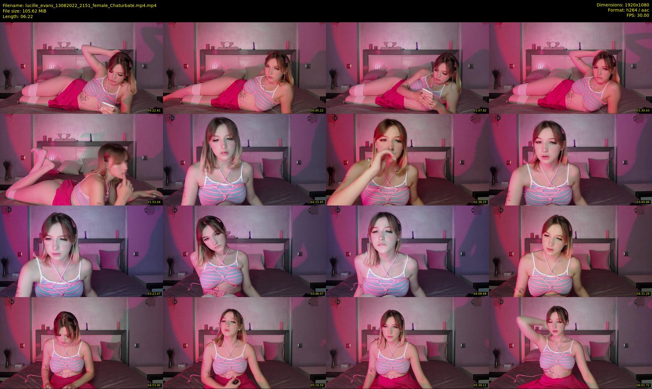 lucille_evans — 7 minute Chaturbate female cam show recording, 1080p, Aug 13, 2022