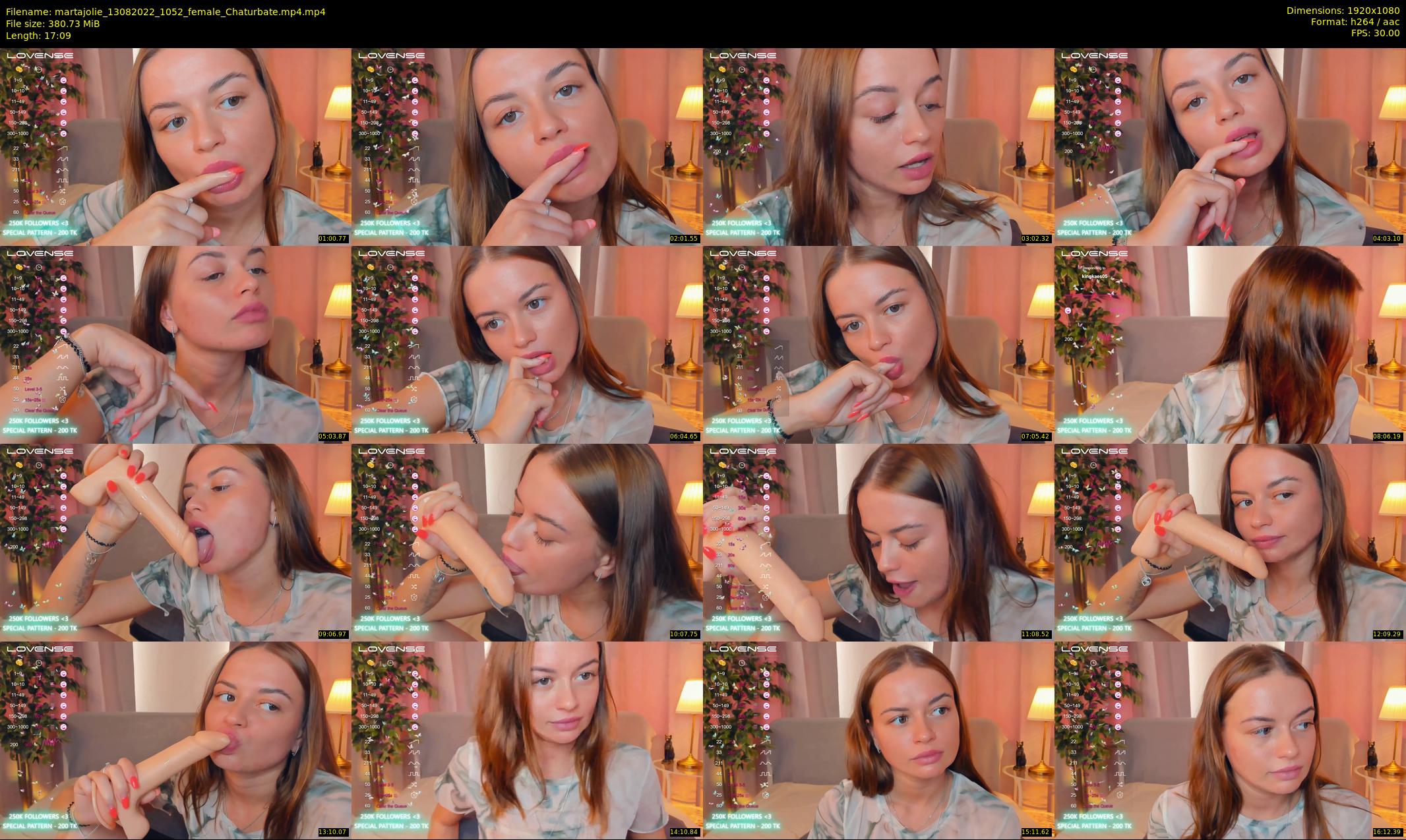 martajolie — 18 minute Chaturbate female cam show recording, 1080p, Aug 13, 2022