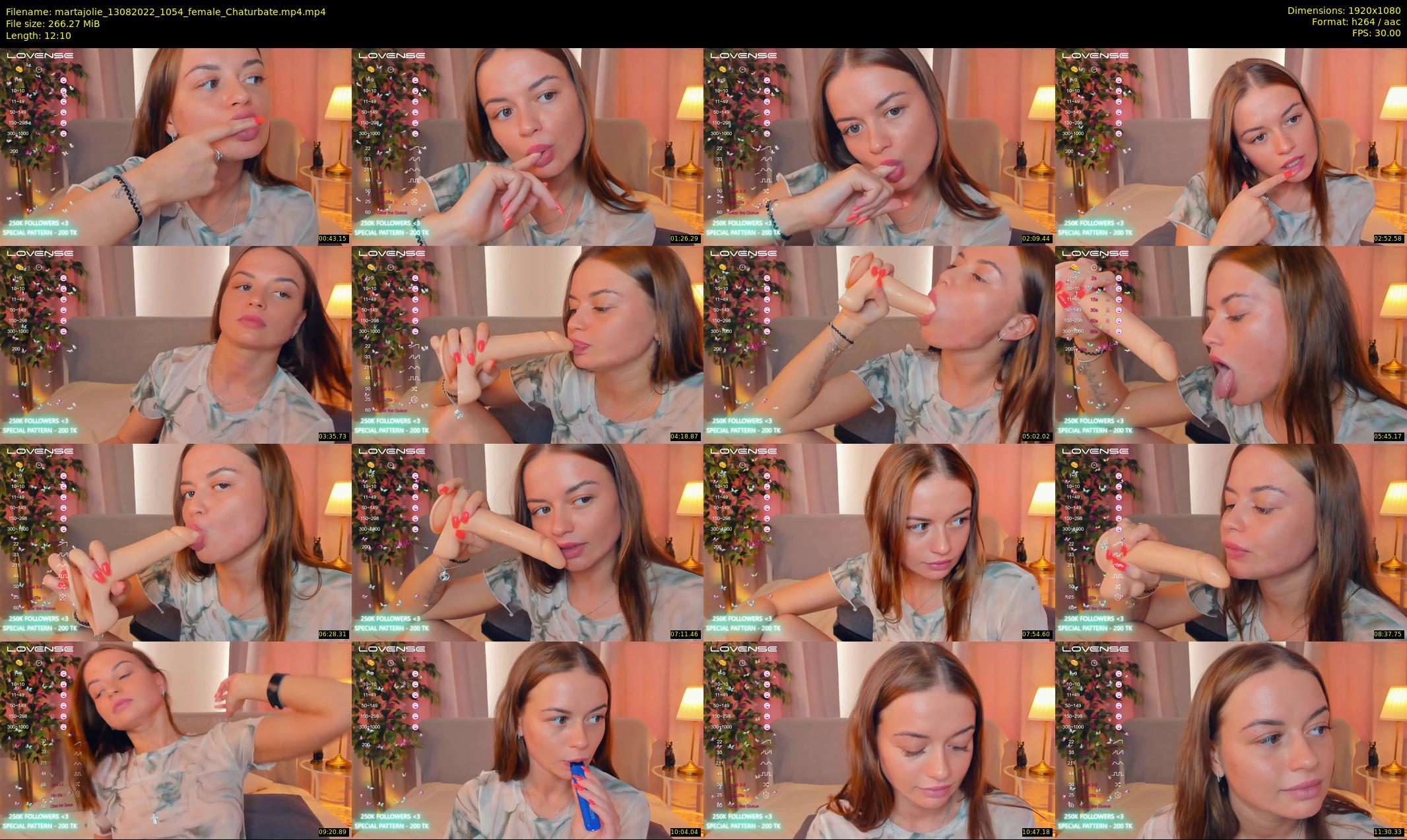 martajolie — 13 minute Chaturbate female cam show recording, 1080p, Aug 13, 2022