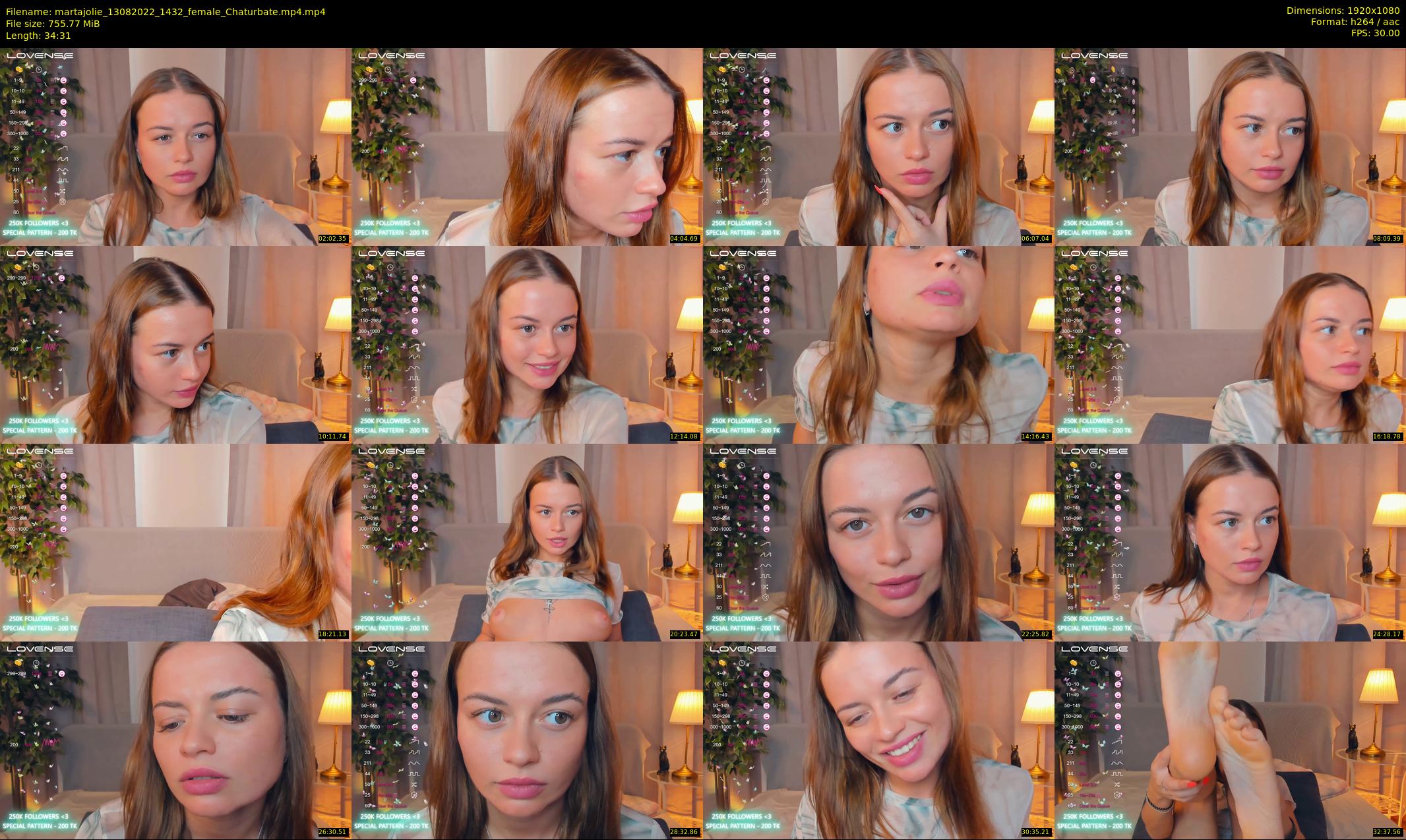 martajolie — 35 minute Chaturbate female cam show recording, 1080p, Aug 13, 2022