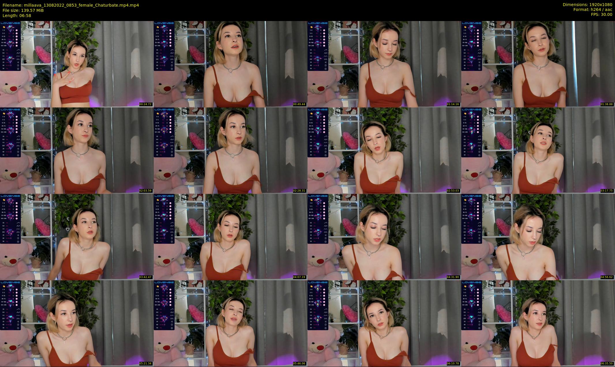 millaava — 7 minute Chaturbate female cam show recording, 1080p, Aug 13, 2022