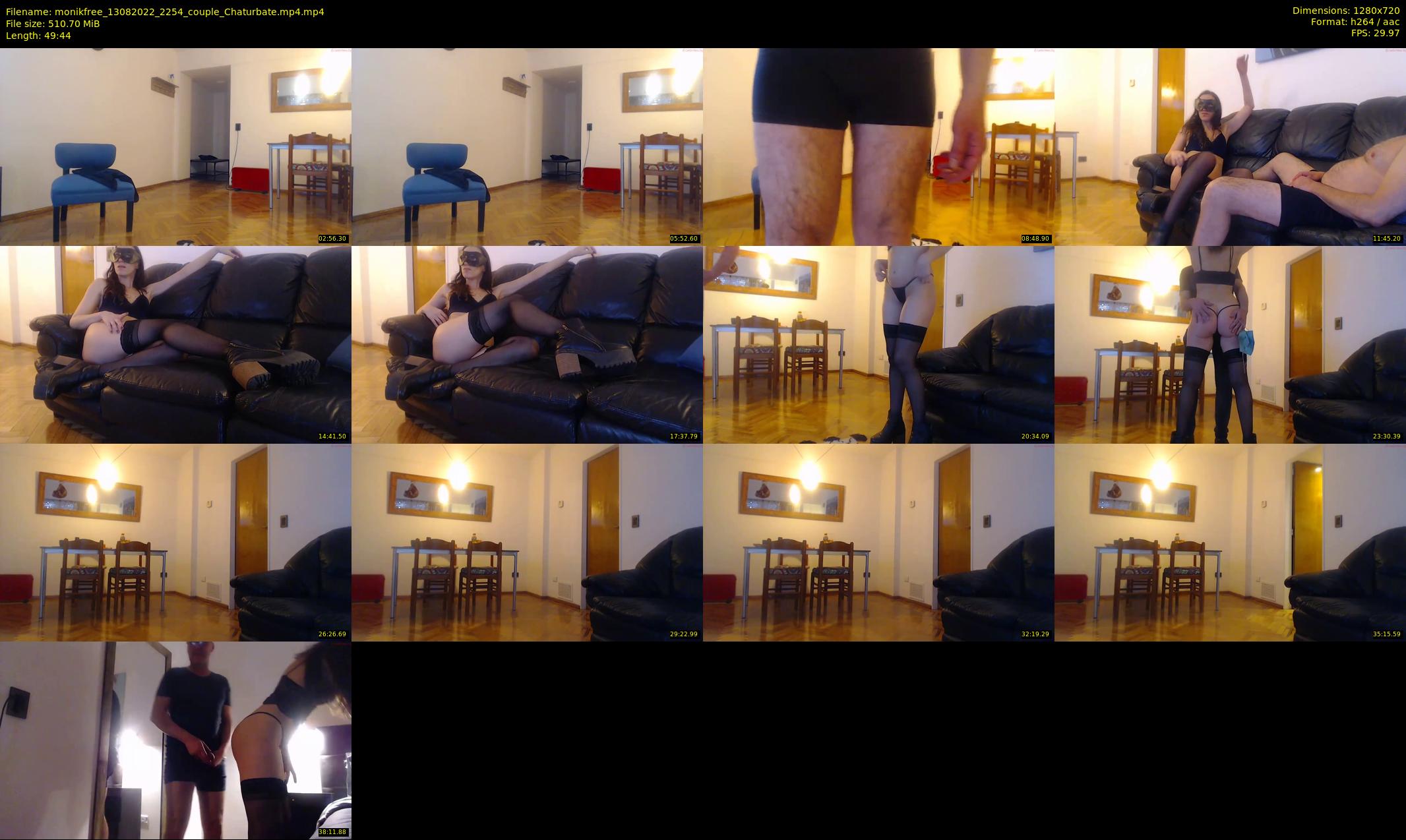 monikfree — 50 minute Chaturbate couple cam show recording, 720p, Aug 13, 2022