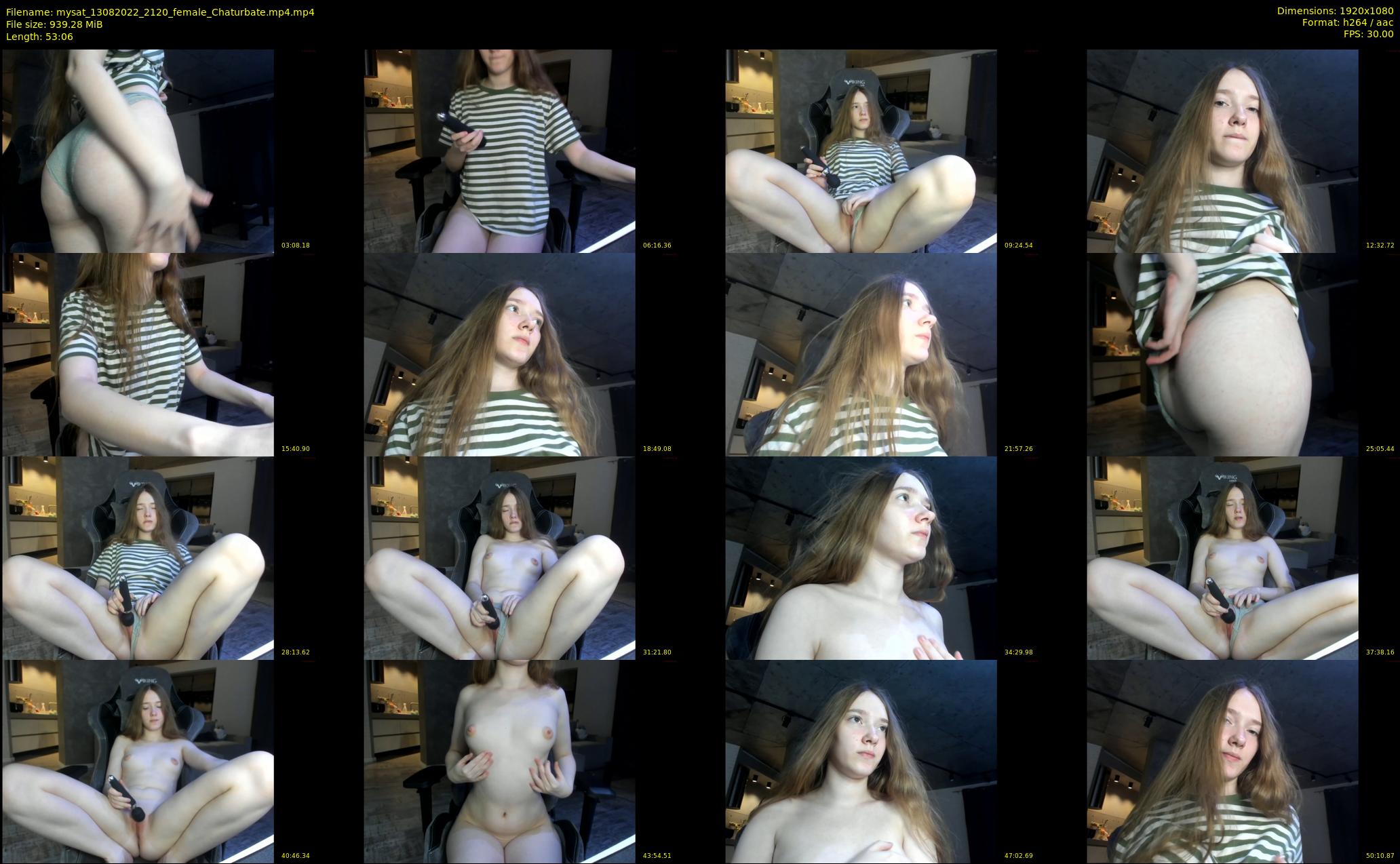 mysat — 54 minute Chaturbate female cam show recording, 1080p, Aug 13, 2022