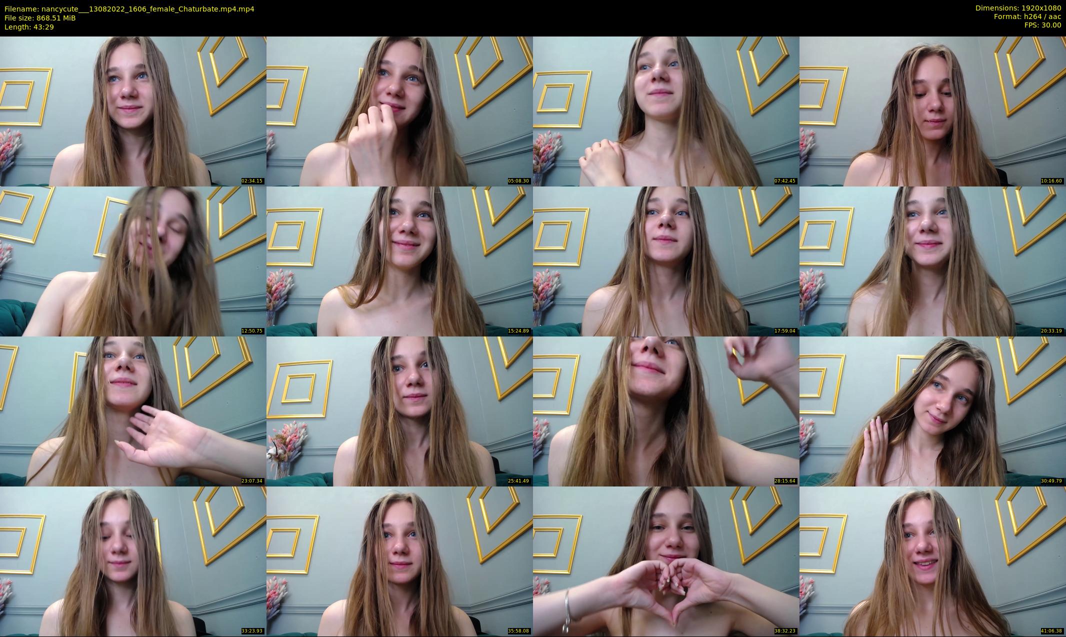 nancycute__ — 44 minute Chaturbate female cam show recording, 1080p, Aug 13, 2022