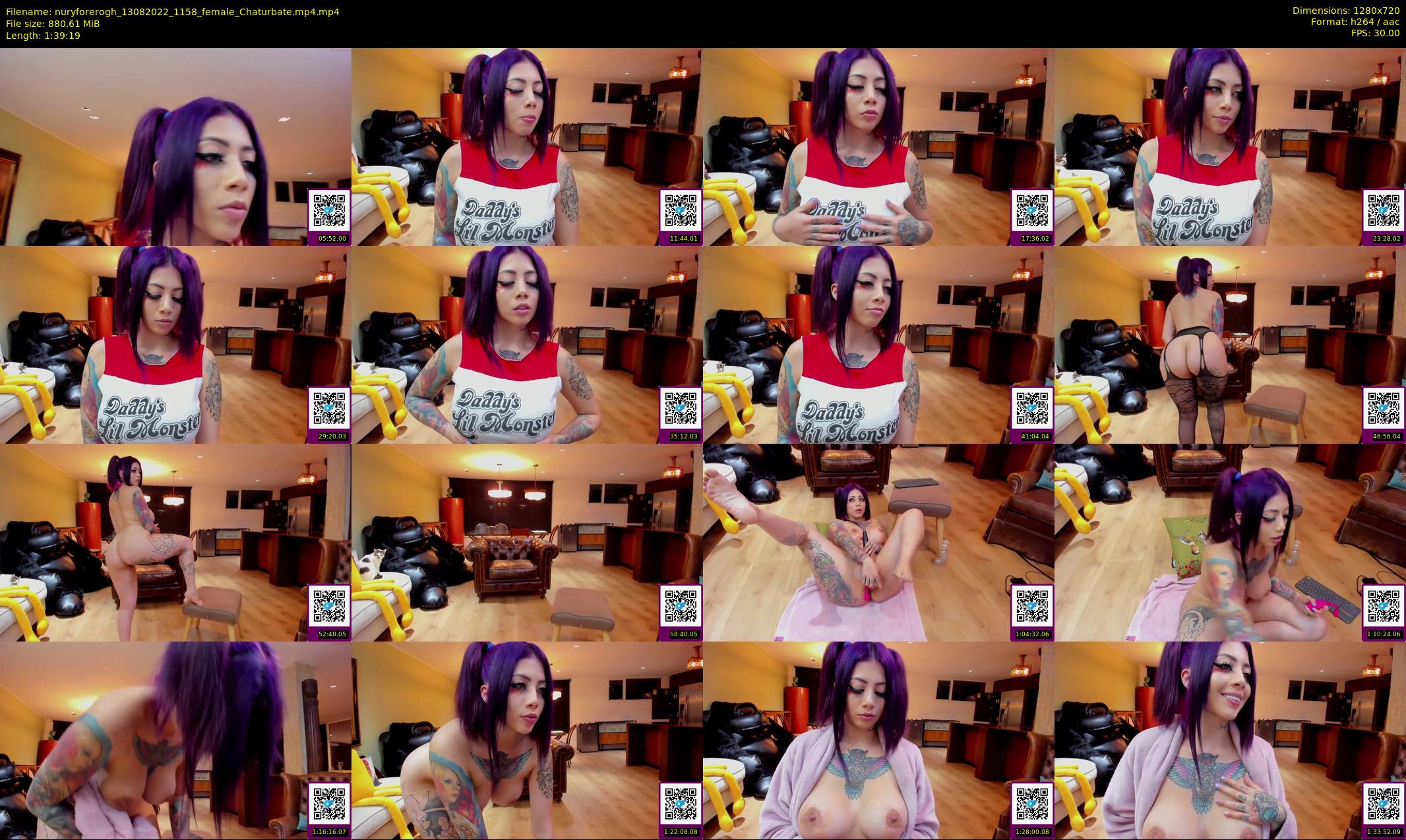 nuryforerogh — 100 minute Chaturbate female cam show recording, 720p, Aug 13, 2022