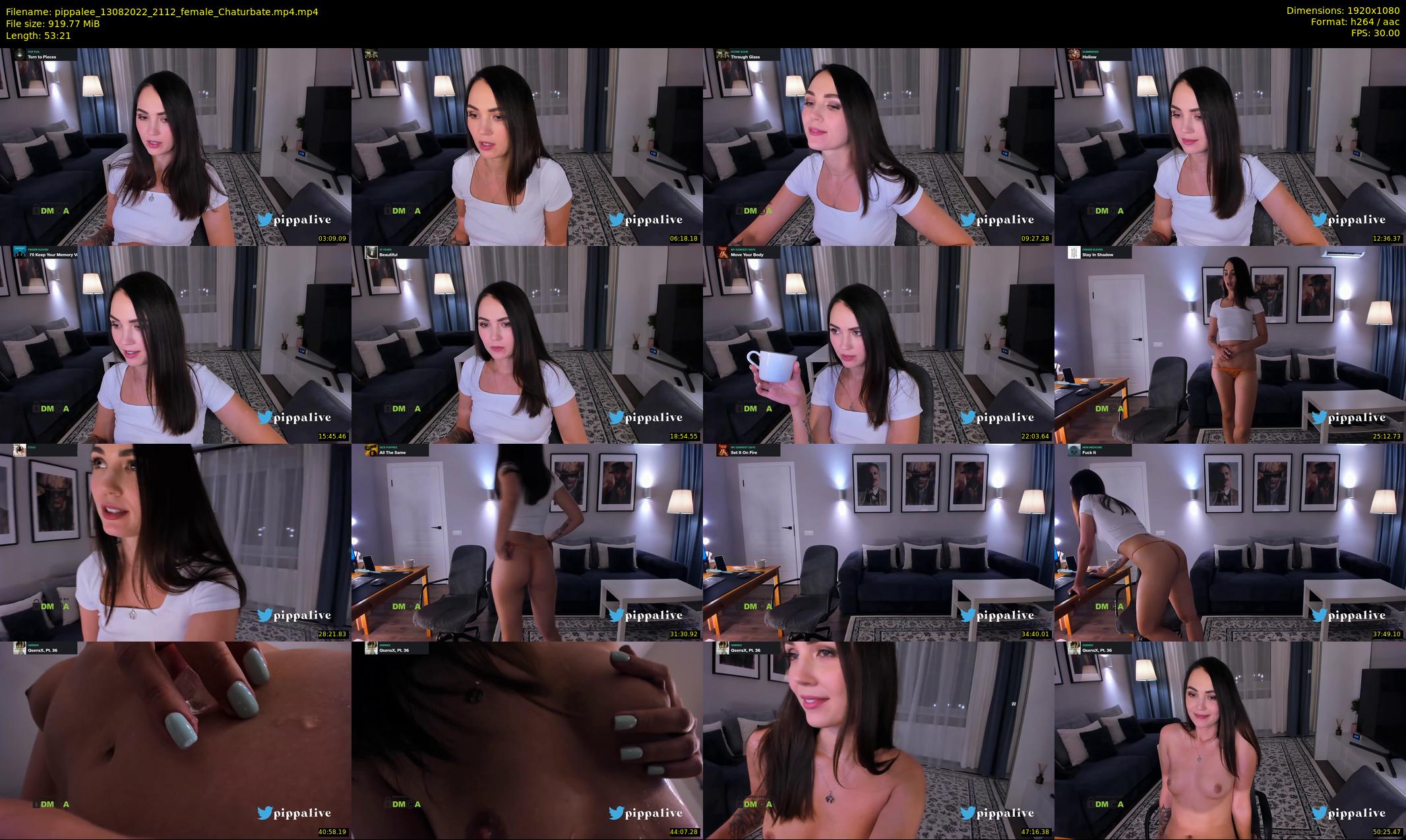 pippalee — 54 minute Chaturbate female cam show recording, 1080p, Aug 13, 2022