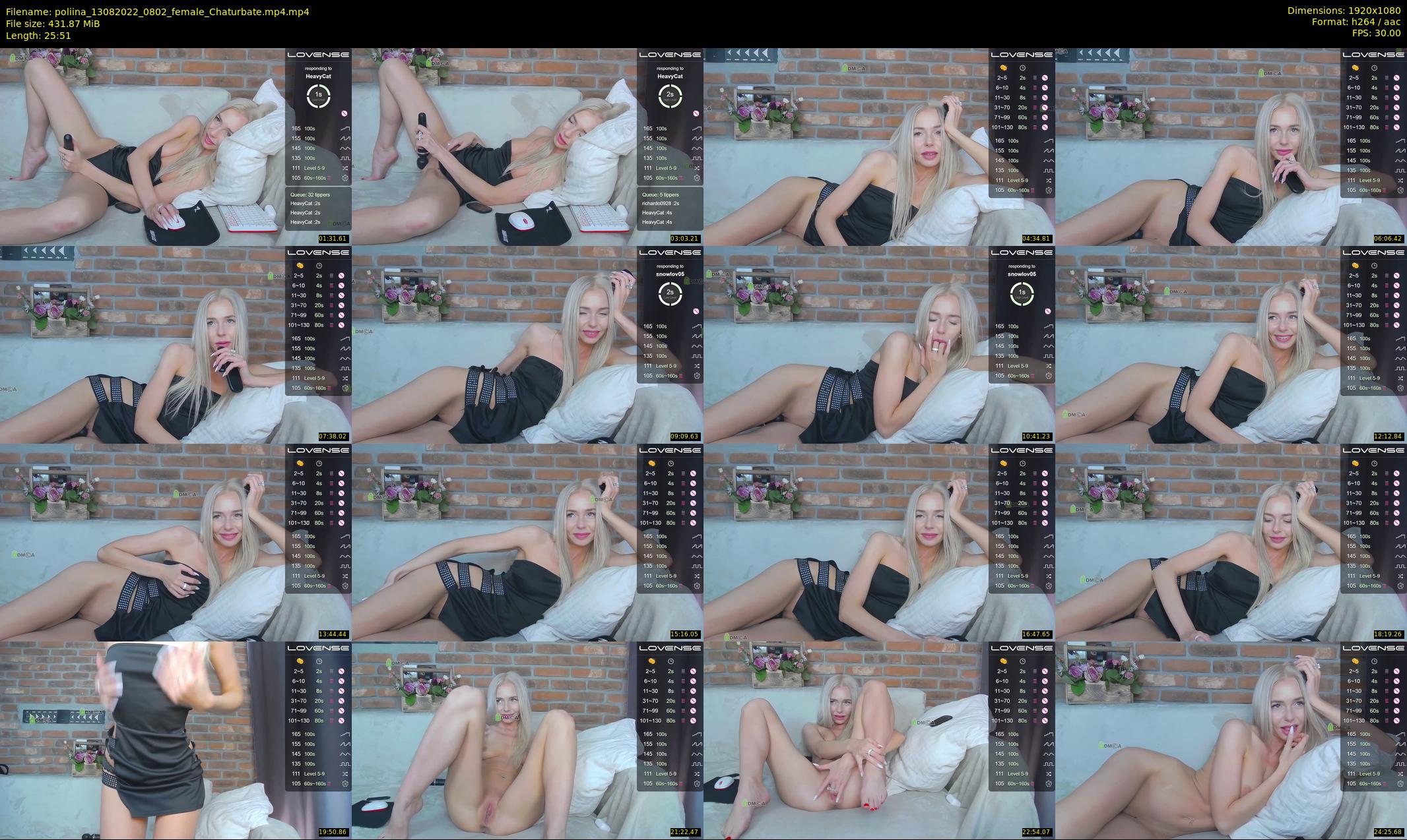 poliina — 26 minute Chaturbate female cam show recording, 1080p, Aug 13, 2022