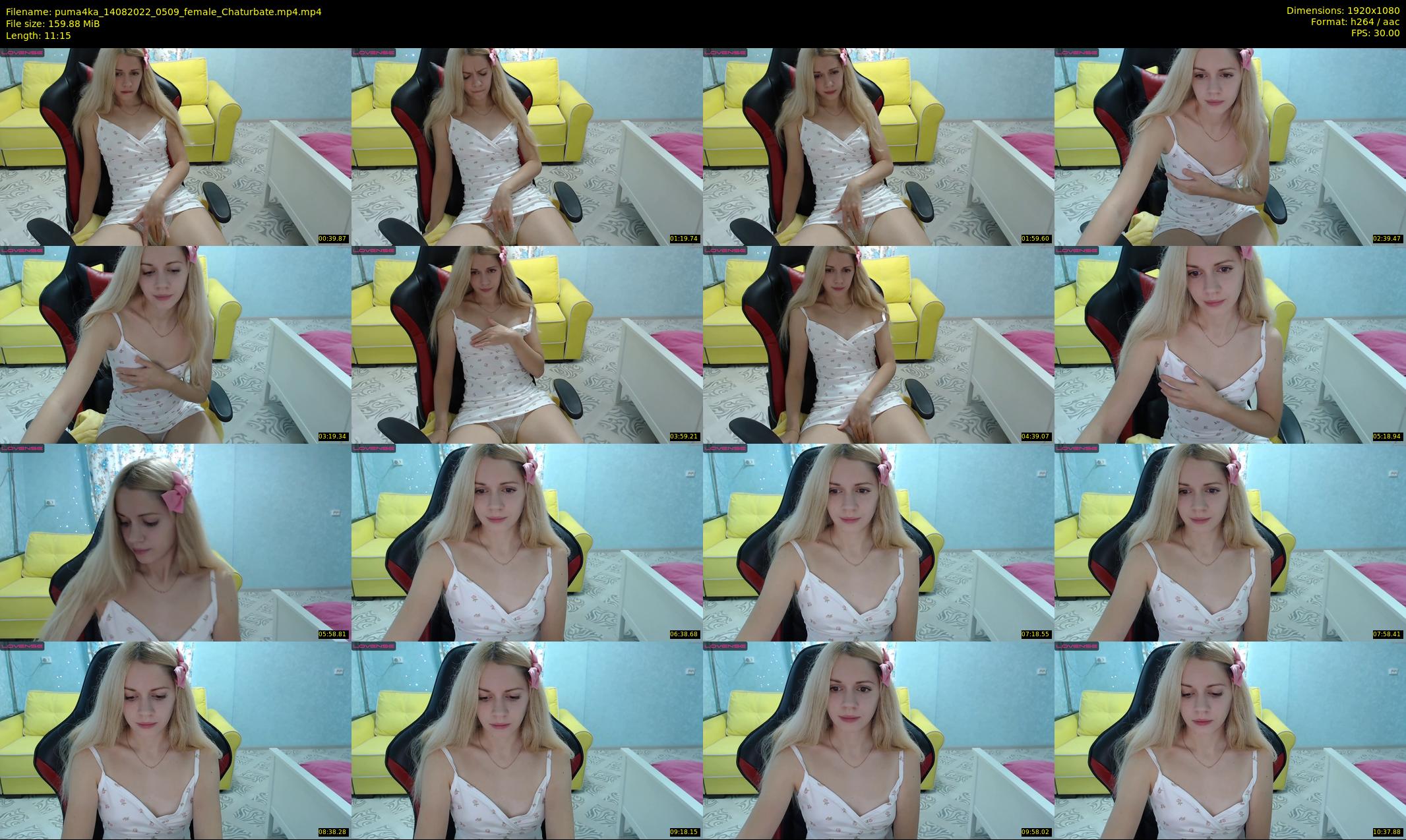 puma4ka — 12 minute Chaturbate female cam show recording, 1080p, Aug 14, 2022