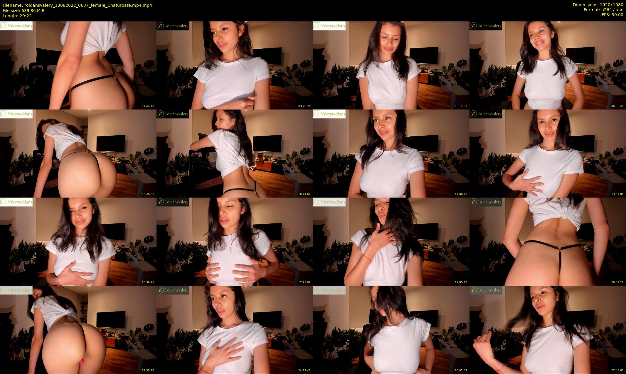 roldansvalery — 30 minute Chaturbate female cam show recording, 1080p, Aug 13, 2022