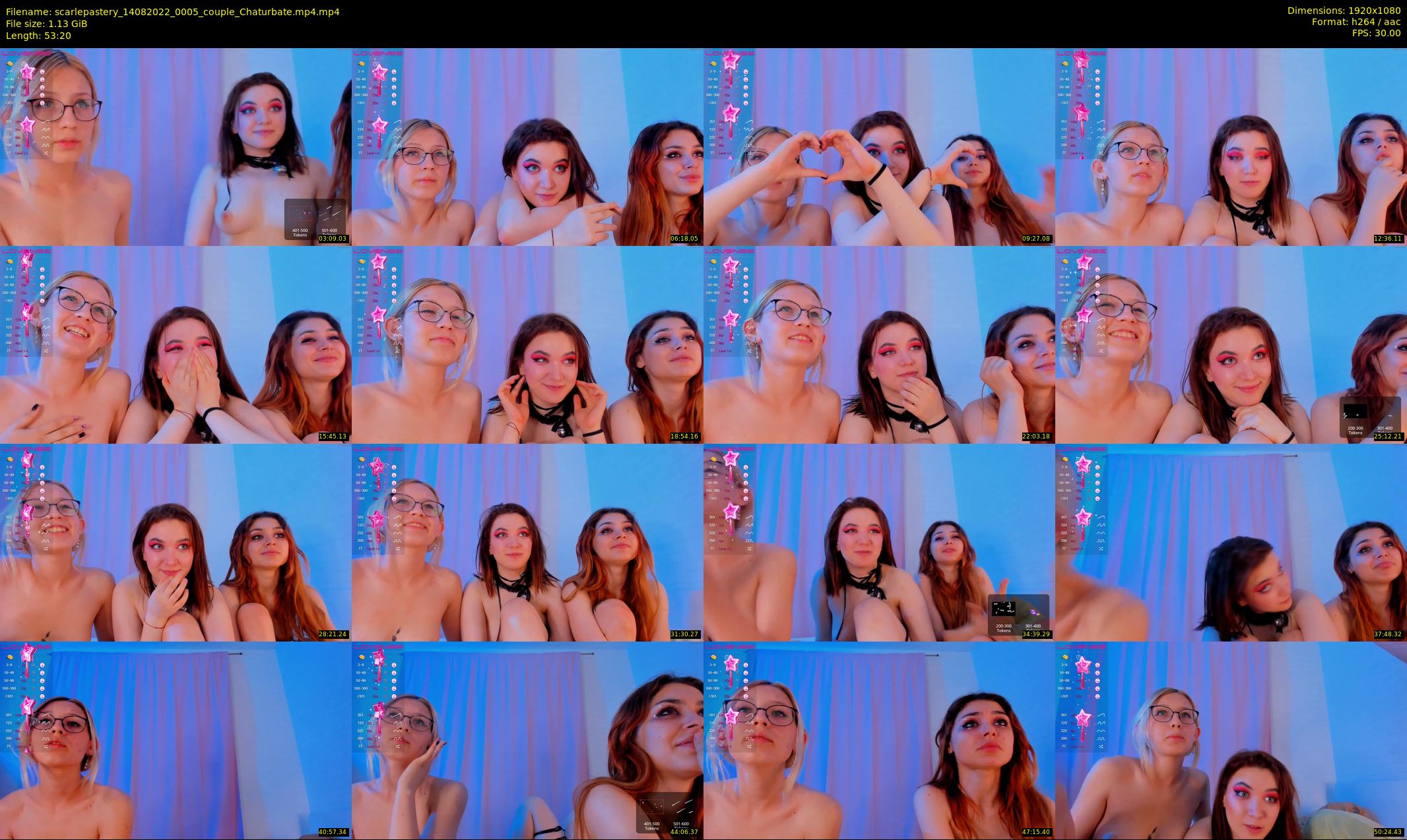 scarlepastery — 54 minute Chaturbate couple cam show recording, 1080p, Aug 14, 2022