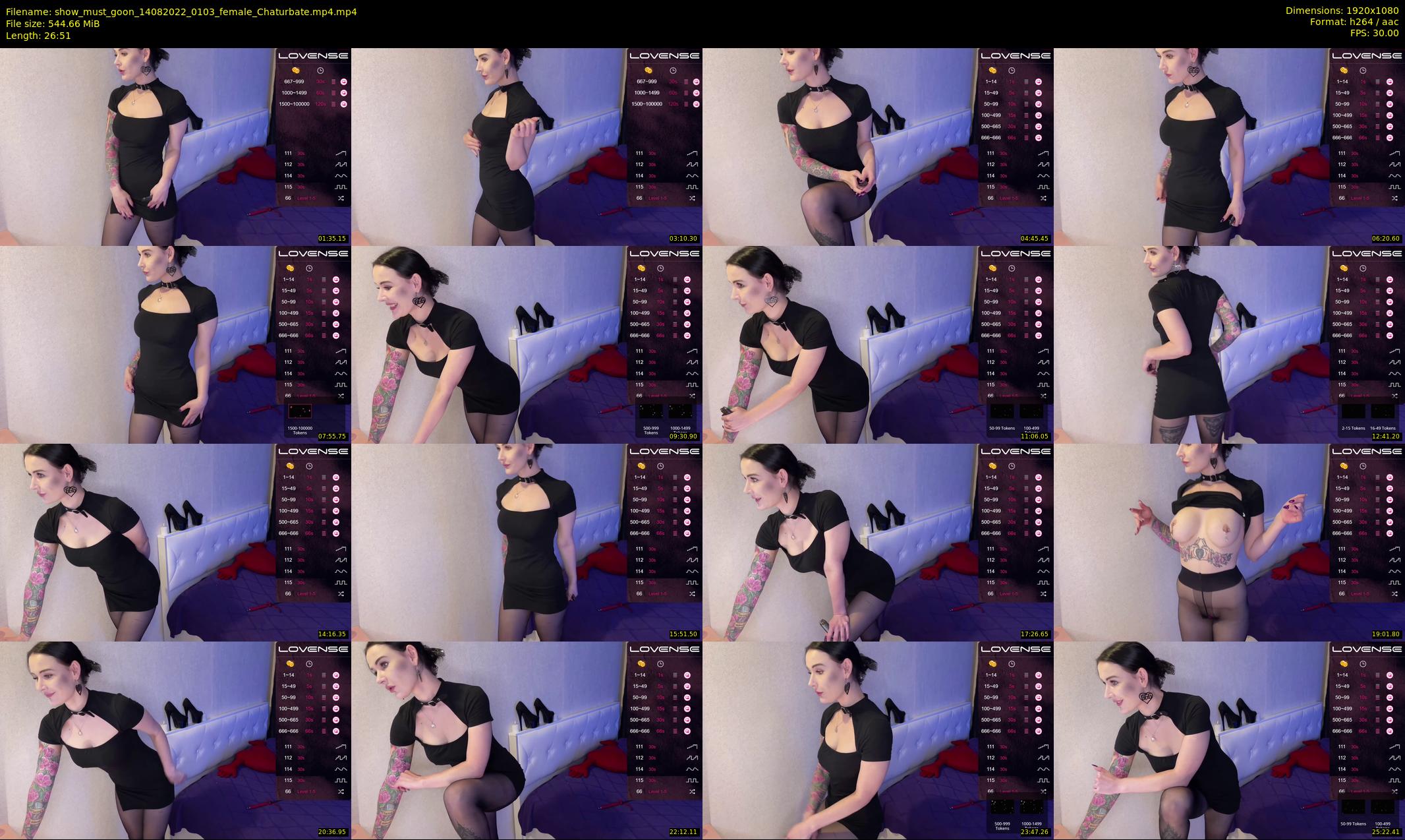 show_must_goon — 27 minute Chaturbate female cam show recording, 1080p, Aug 14, 2022