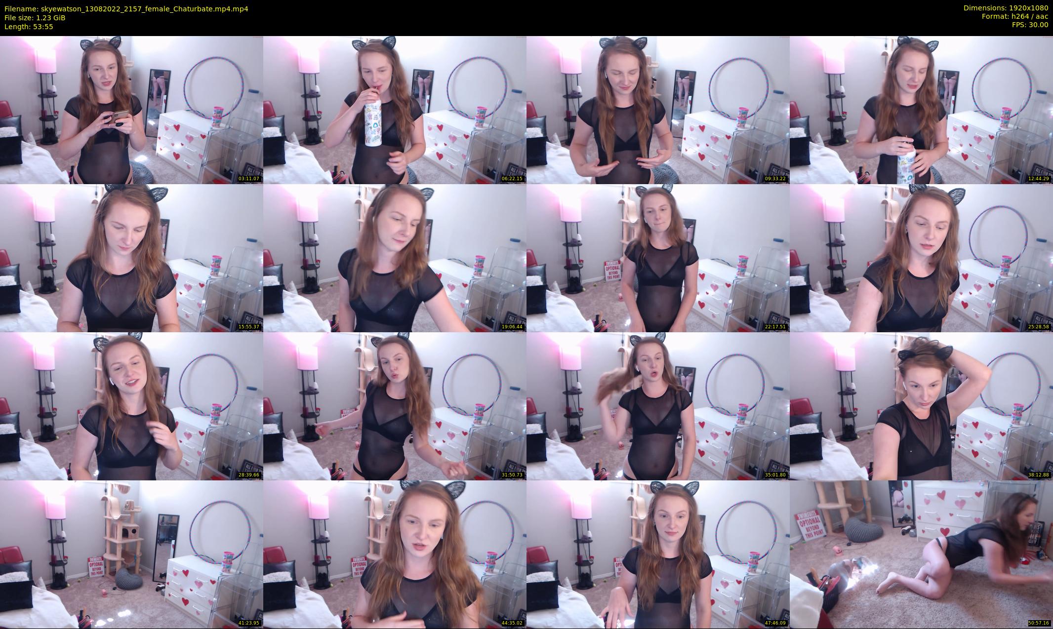 skyewatson — 54 minute Chaturbate female cam show recording, 1080p, Aug 13, 2022