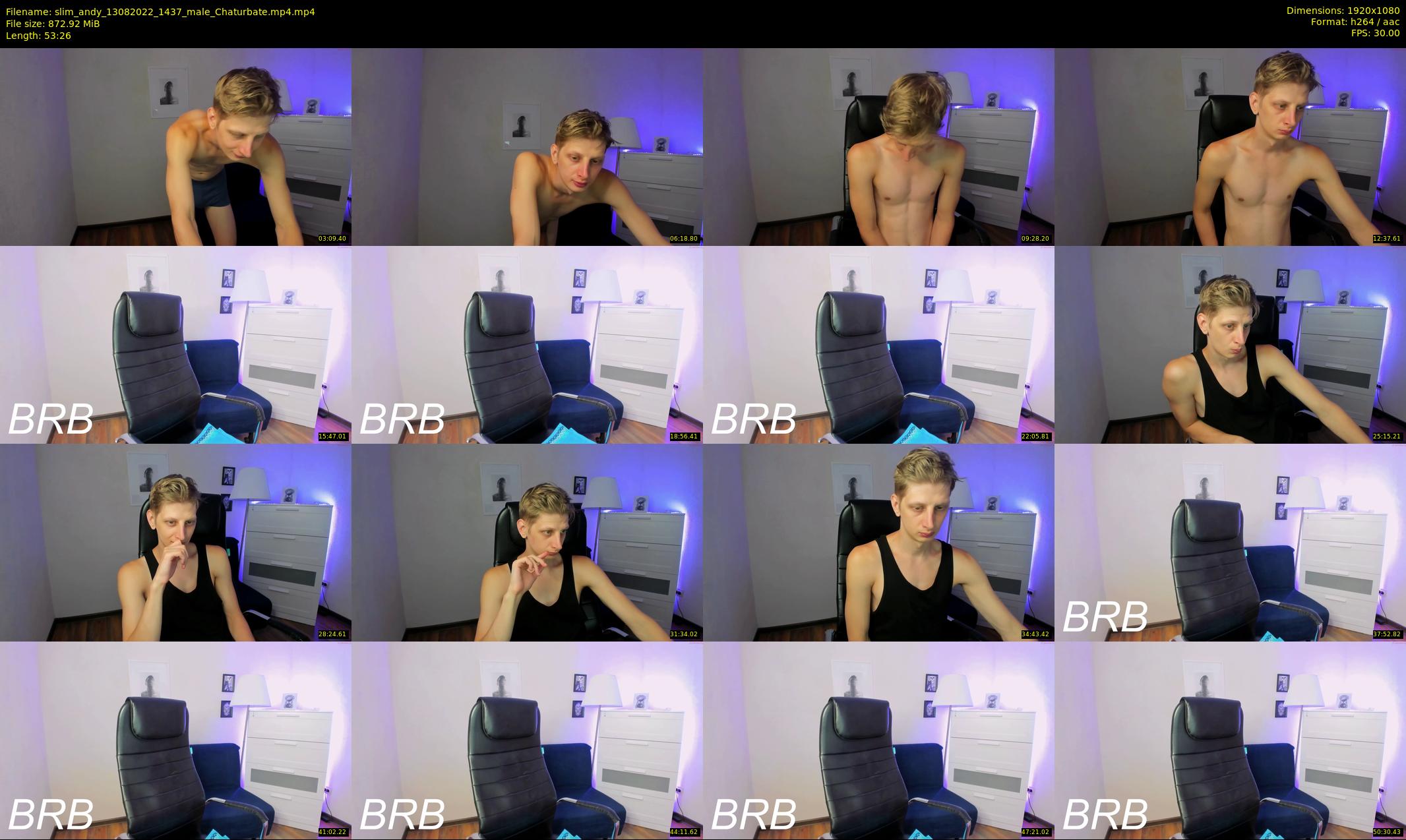 slim_andy — 54 minute Chaturbate male cam show recording, 1080p, Aug 13, 2022