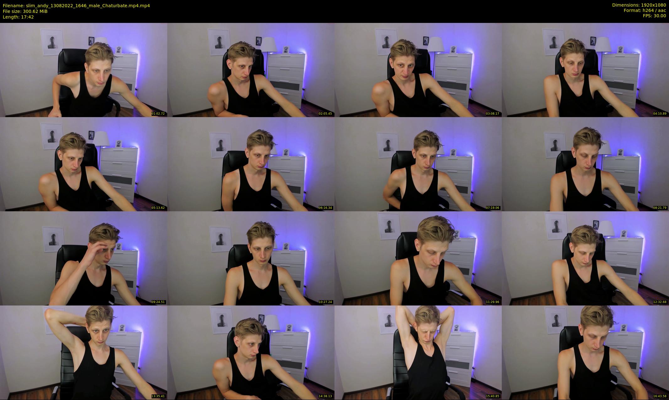 slim_andy — 18 minute Chaturbate male cam show recording, 1080p, Aug 13, 2022