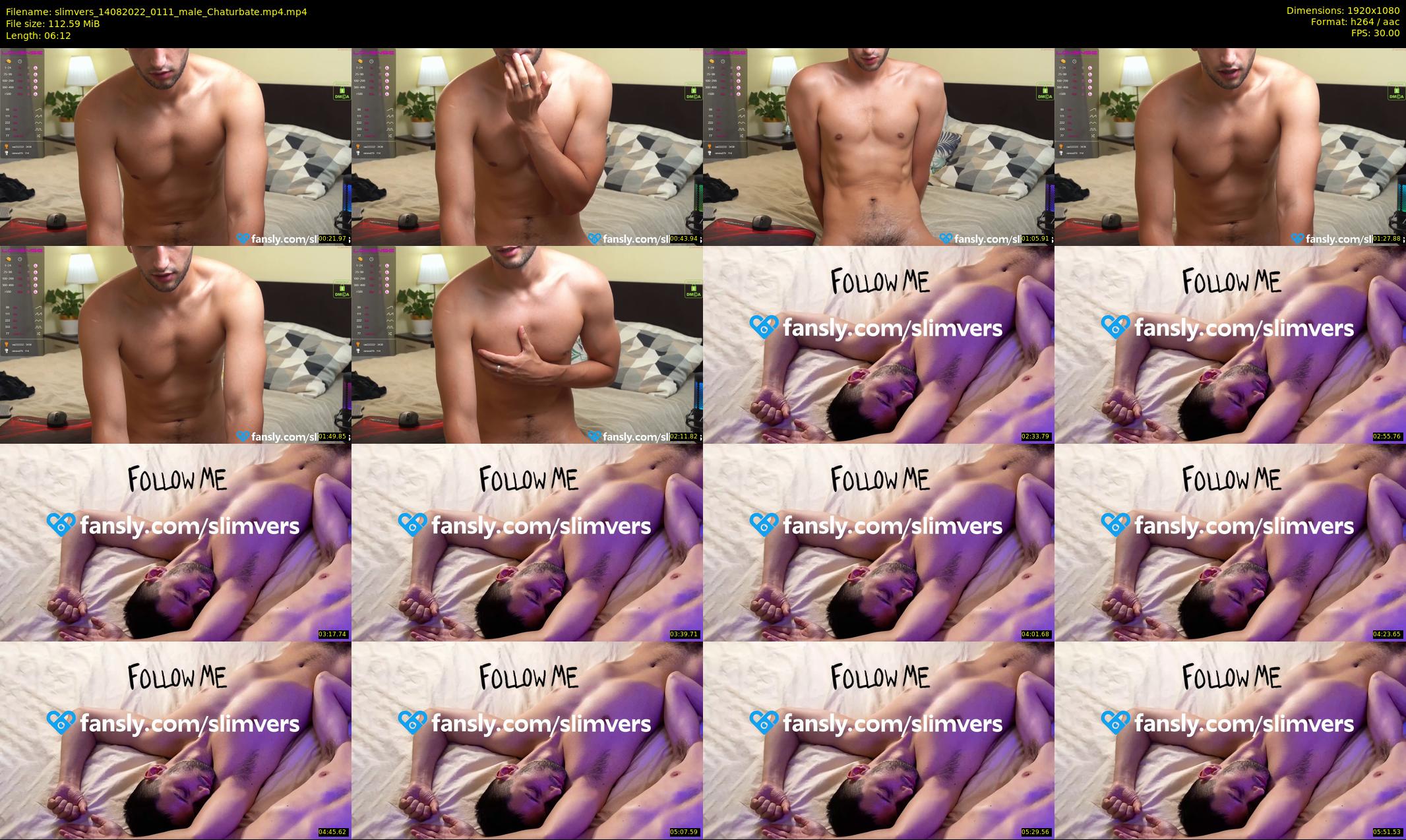 slimvers — 7 minute Chaturbate male cam show recording, 1080p, Aug 14, 2022