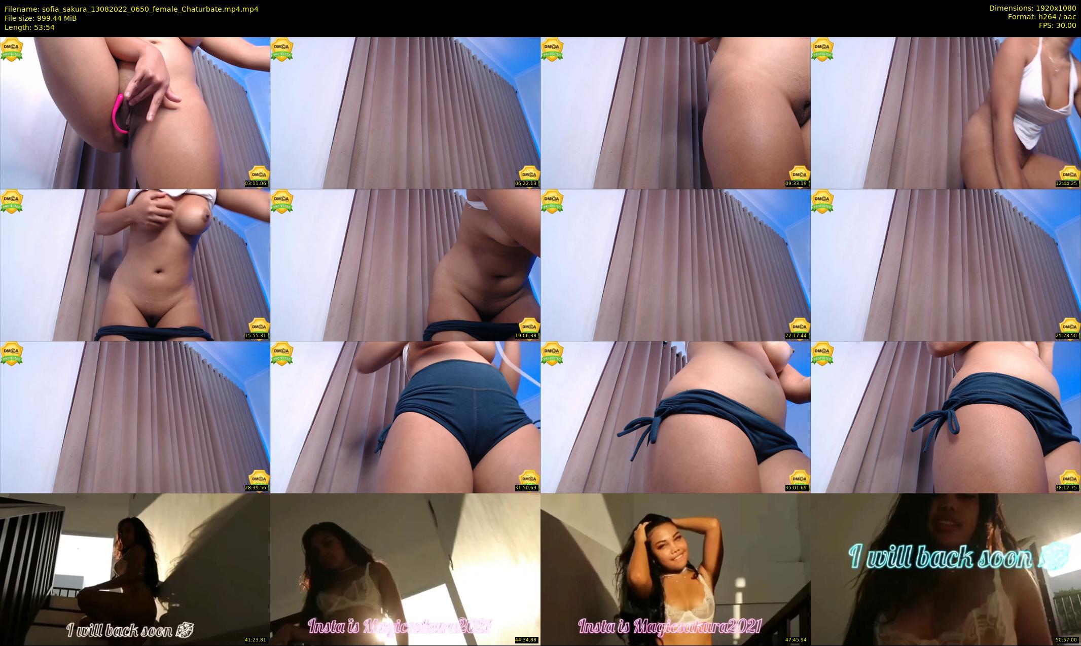 sofia_sakura — 54 minute Chaturbate female cam show recording, 1080p, Aug 13, 2022