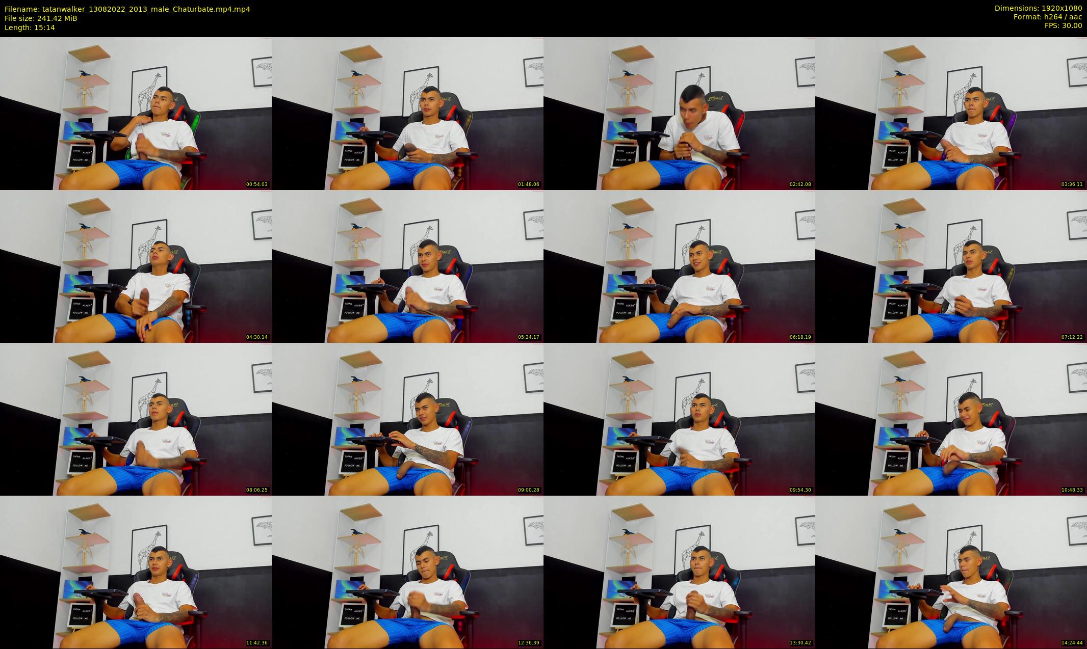 tatanwalker — 16 minute Chaturbate male cam show recording, 1080p, Aug 13, 2022