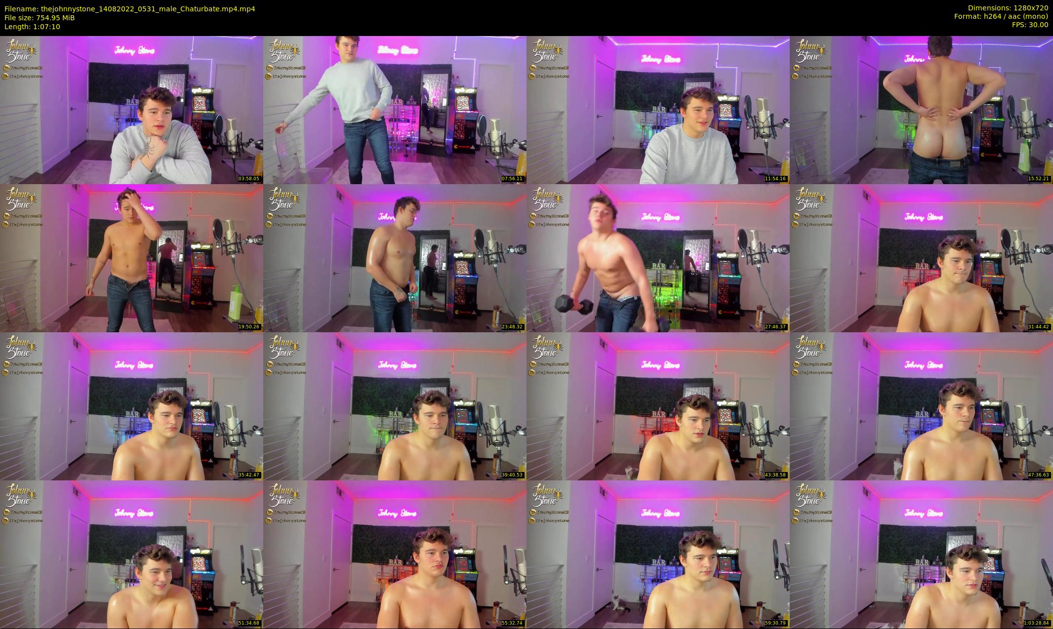 thejohnnystone — 68 minute Chaturbate male cam show recording, 720p, Aug 14, 2022