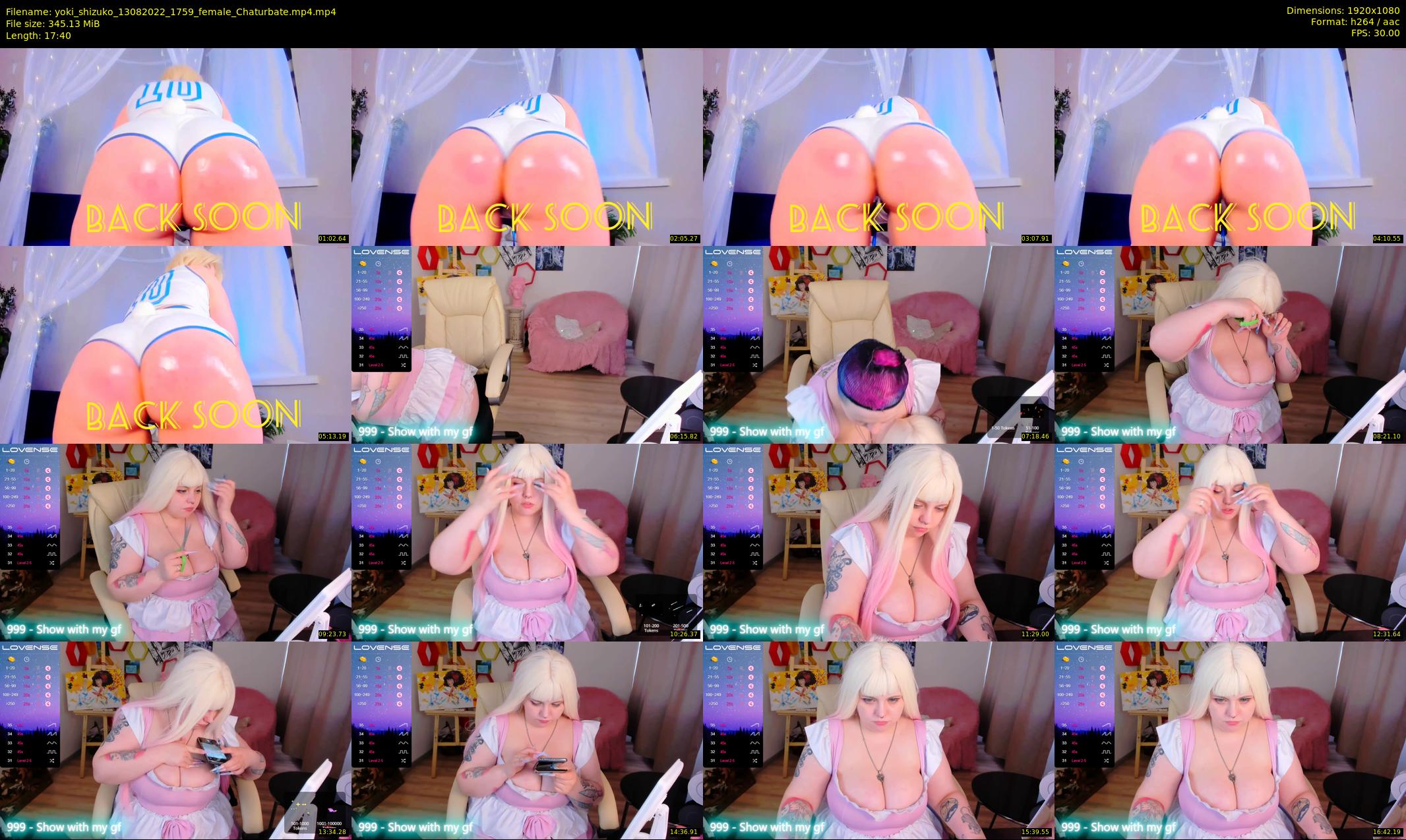 yoki_shizuko — 18 minute Chaturbate female cam show recording, 1080p, Aug 13, 2022